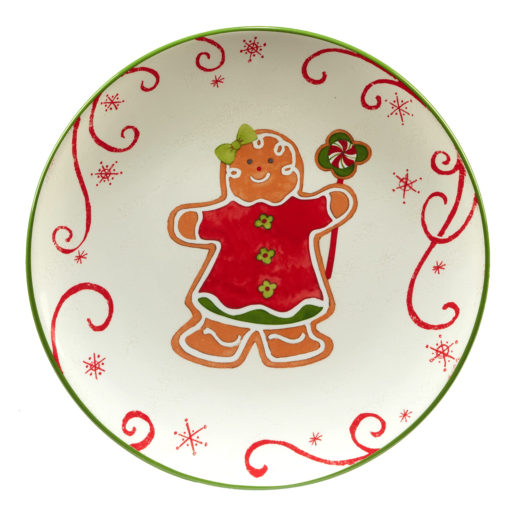 Certified International Holiday Magic Gingerbread 9'' Dessert/Salad Plates, Set Of 4, Multicolor