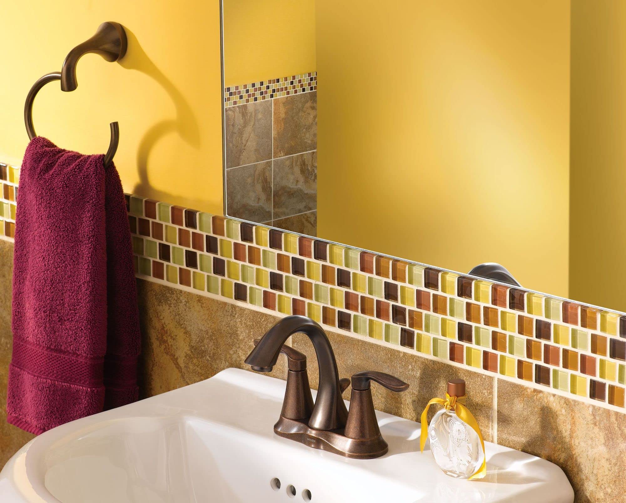 Moen Yb2886Orb Eva Bathroom Towel Ring, Oil-Rubbed Bronze
