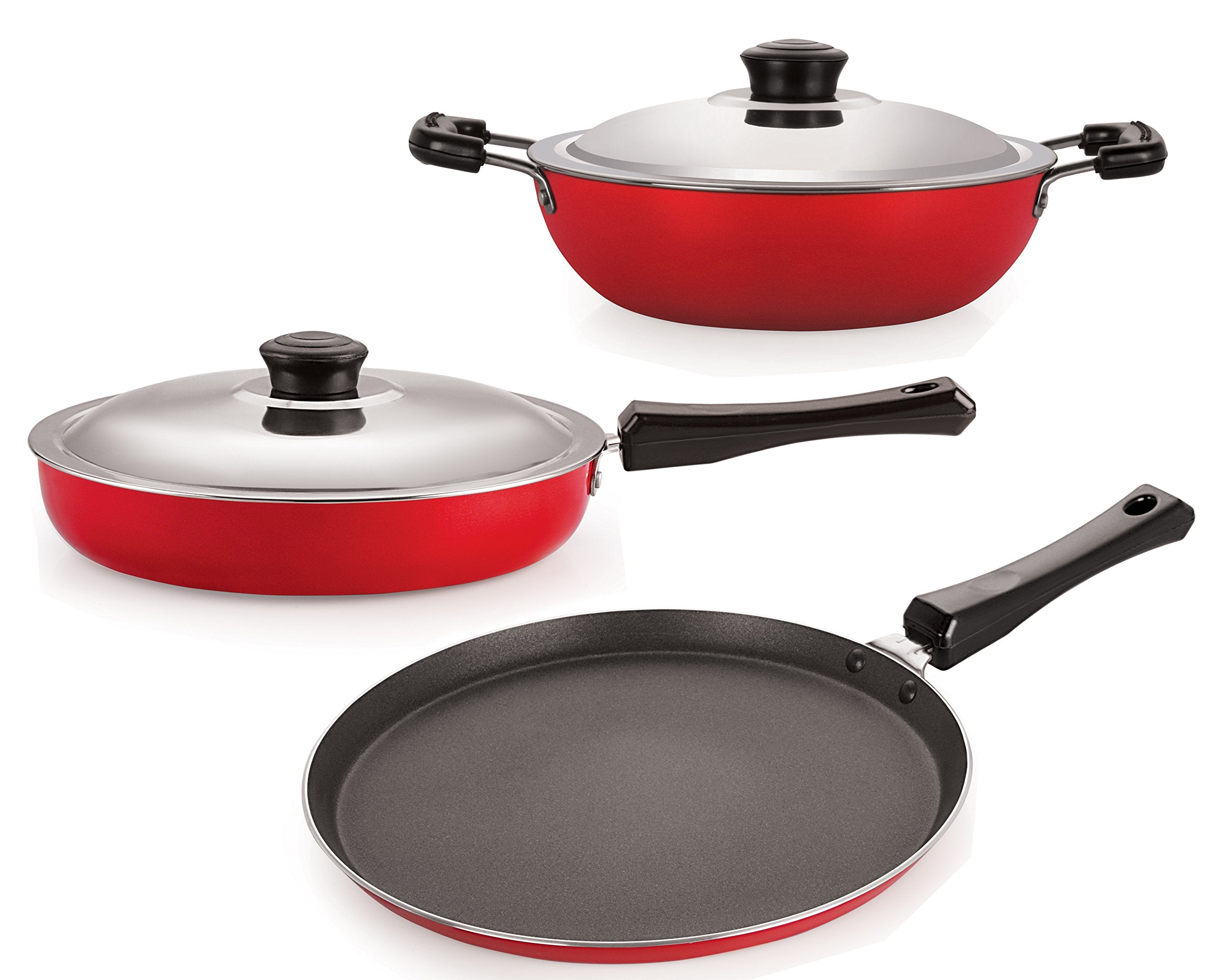 Nirlon NonStick Scratch Resistance Pure Aluminium Kitchenware Combo Set