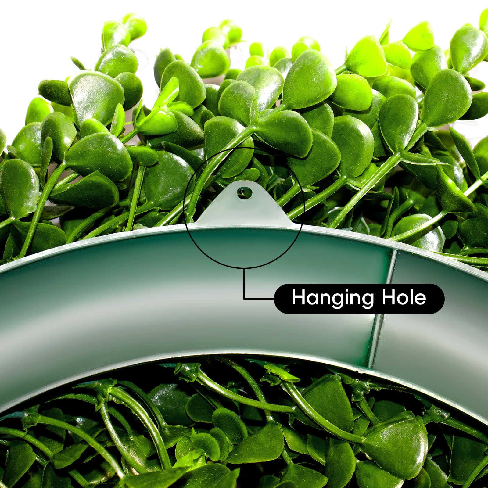 SEVENLOVE 22 Boxwood Wreath for Front Door,Spring ,Summer All Season Wreaths, Farmhouse Door Wreath Outdoor Indoor for All Seaso