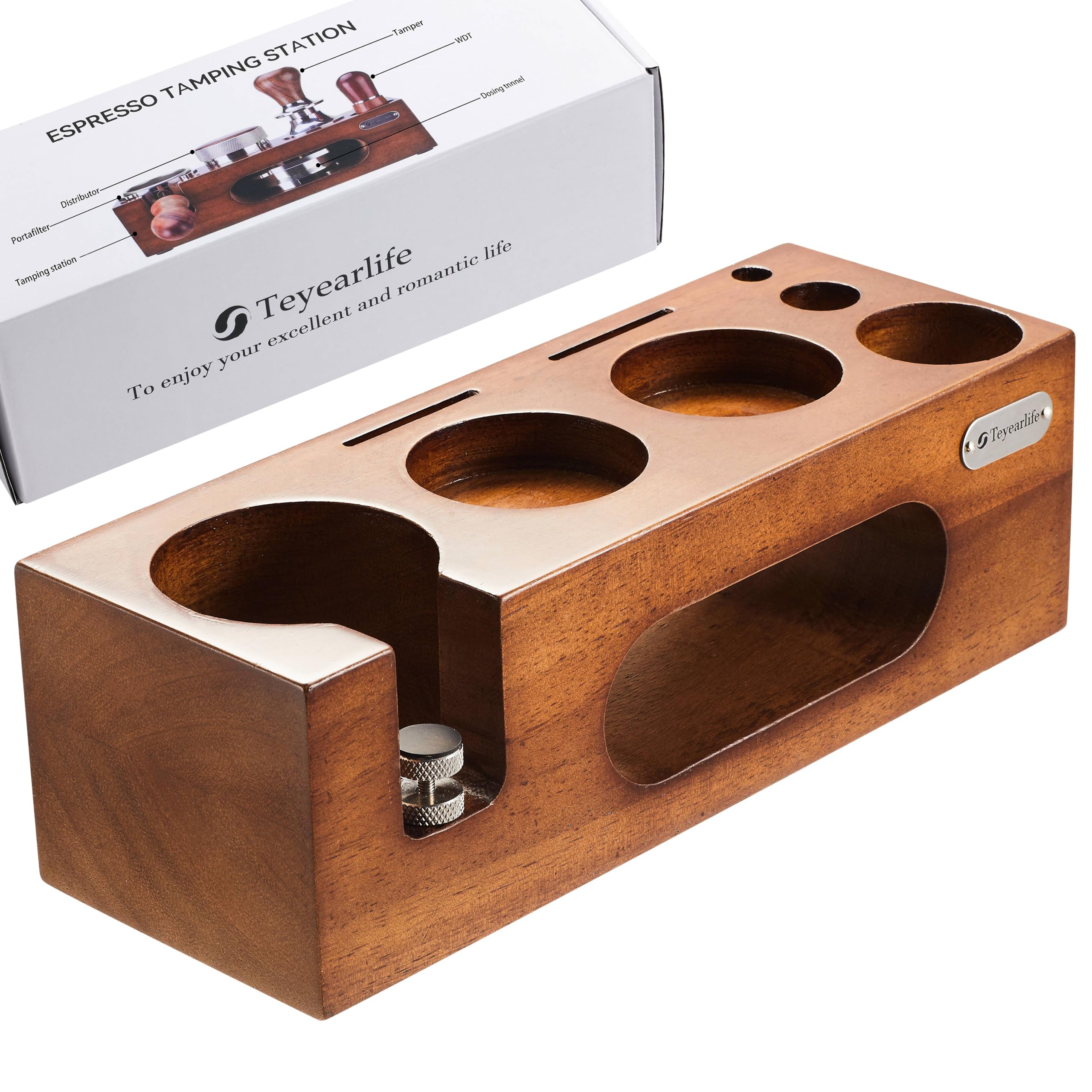 Teyearlife Espresso Tamping Station Called Coffee Tamper Station Fit 51 To 54Mm Espresso Accessories The Tamper Holder Or Organi