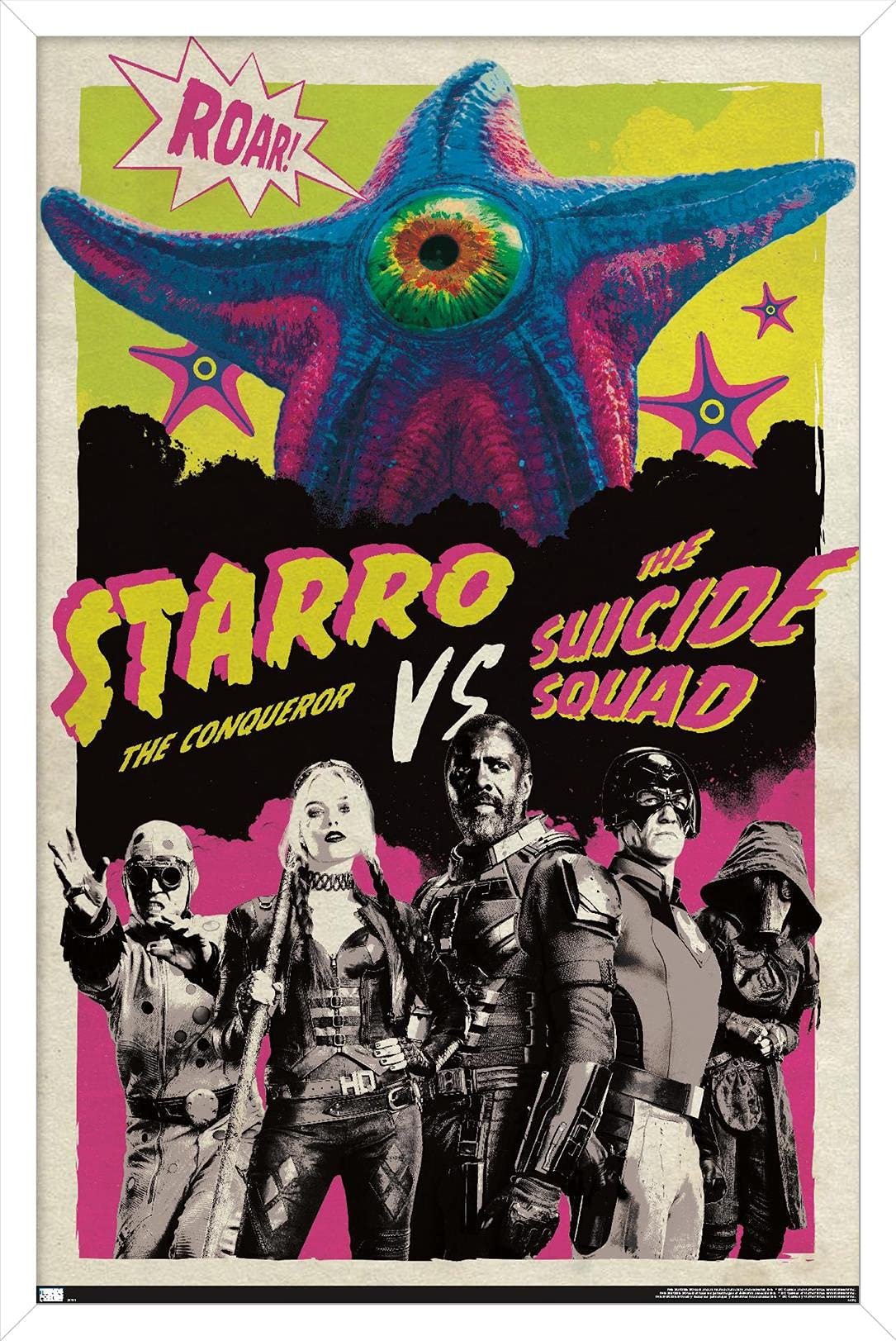 Trends International Dc Comics Movie The Suicide Squad - Starro The Conqueror Wall Poster, 14.72'' X 22.37'', White Framed Versi
