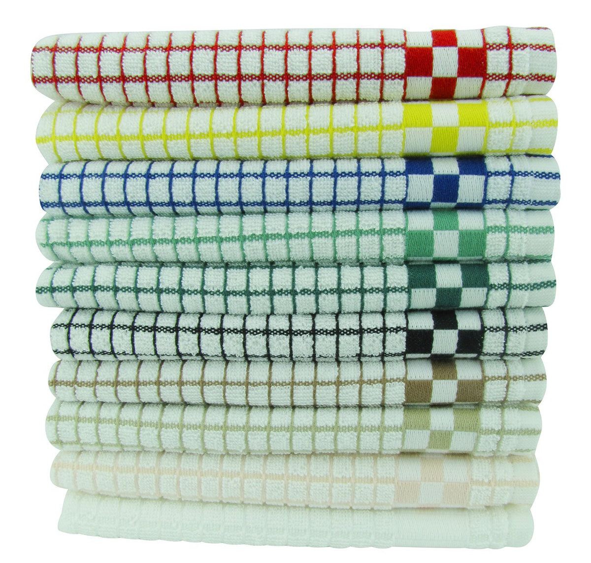 Fecido Classic Kitchen Dish Towels Set - Heavy Duty - Super Absorbent - 100% Cotton - Professional Grade Dish Cloths - European