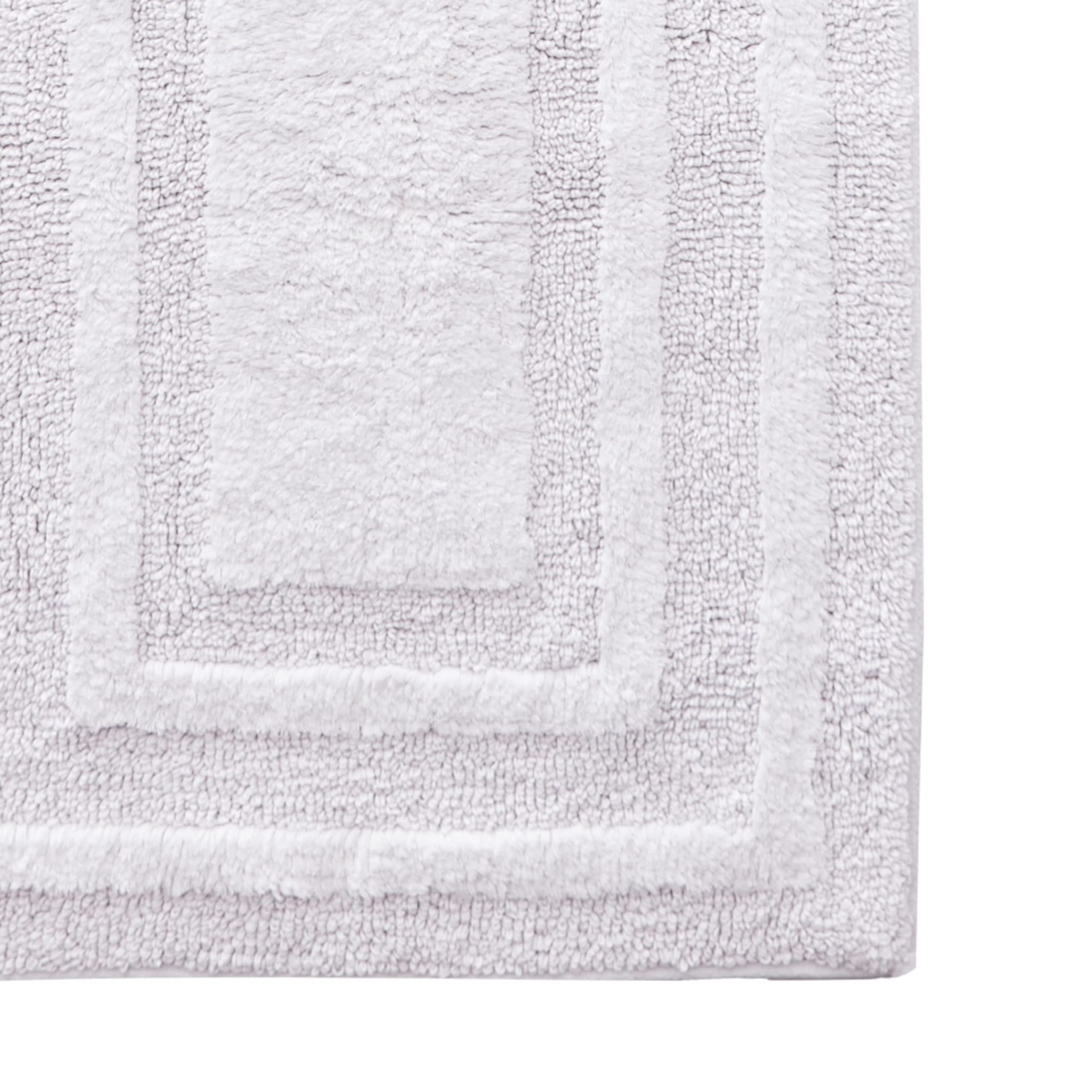 Eddie Bauer - Bathroom Rug Runner, Soft Tufted Cotton Bathroom Decor, Super Absorbent & Quick Dry (Logan White, 60'' X 22'')