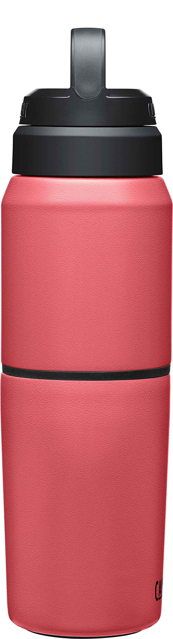 Camelbak Products MultiBev Water Bottle & Travel Cup - Vacuum Insulated Stainless Steel - Wild Strawberry - 17oz bottle & 12oz cup