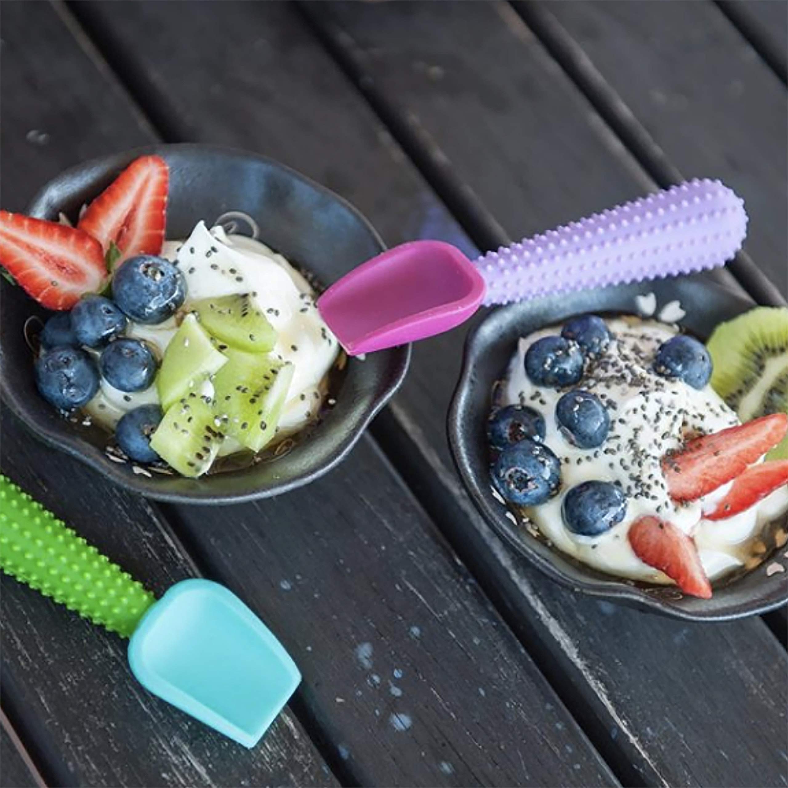 Gosili Silicone Spoon Set, Nontoxic And Dishwasher Safe, 2 Count