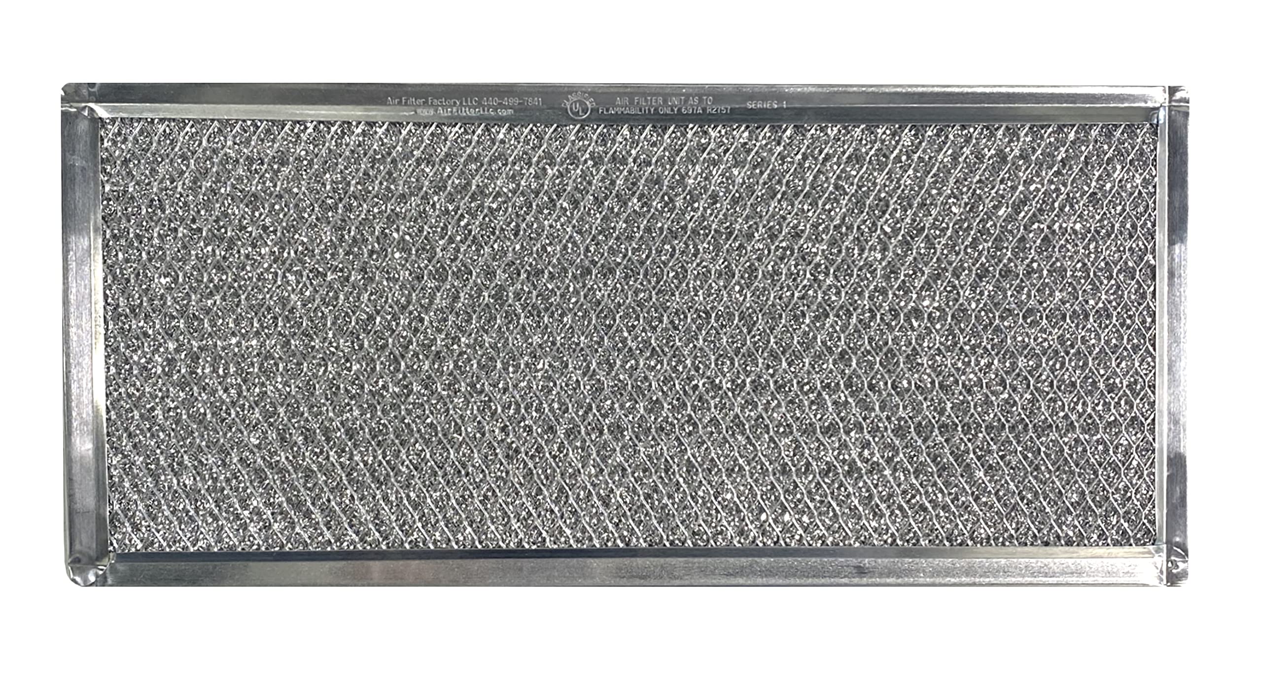 Air Filter Factory Replacement For W10208631A, AP5617368 Whirlpool 5.87 x 13 x 0.09 Inches Microwave Oven Filter Aluminum Mesh G