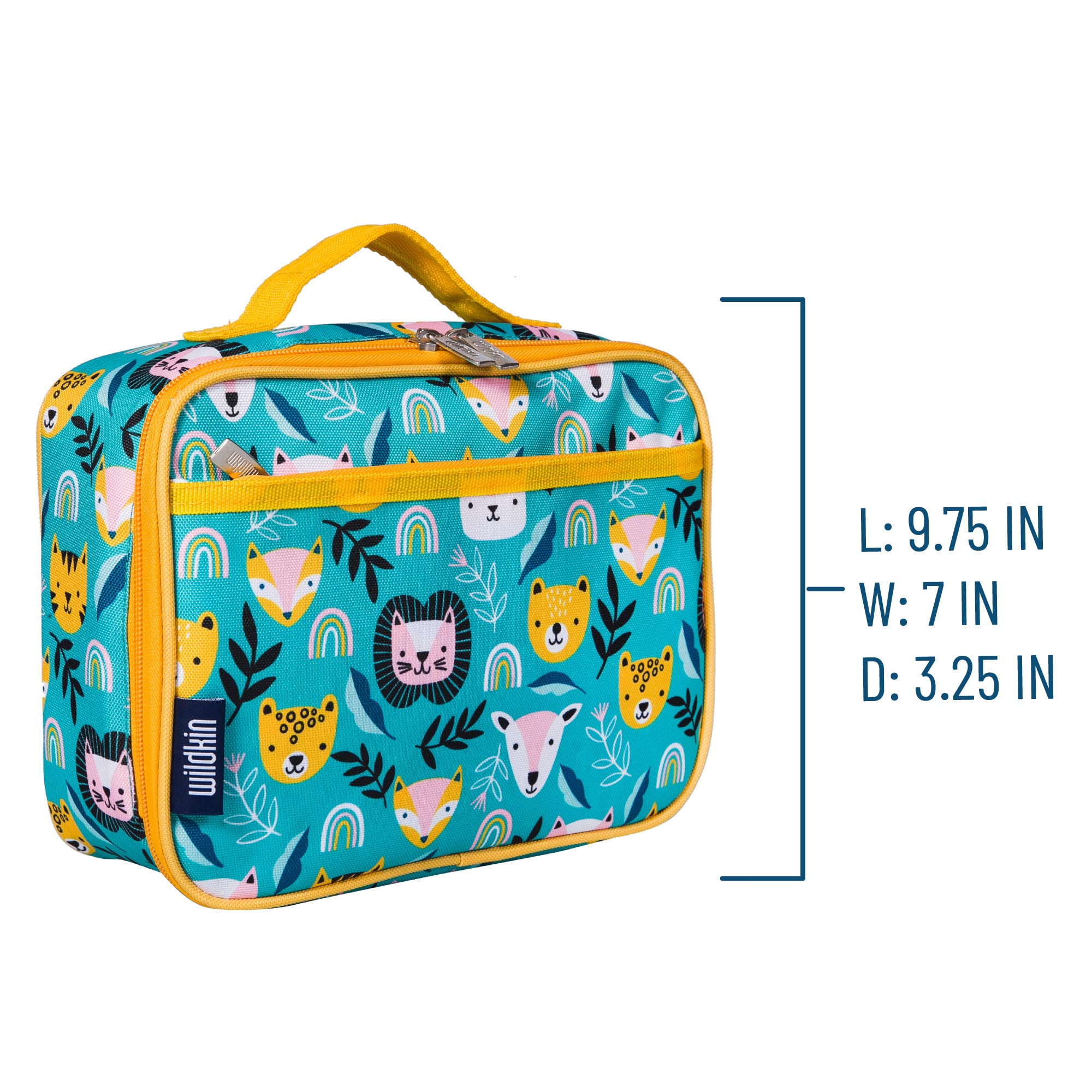 Wildkin Kids Insulated Lunch Box Bag For Boys & Girls, Reusable Kids Lunch Box Is Perfect For Early Elementary Daycare School Tr