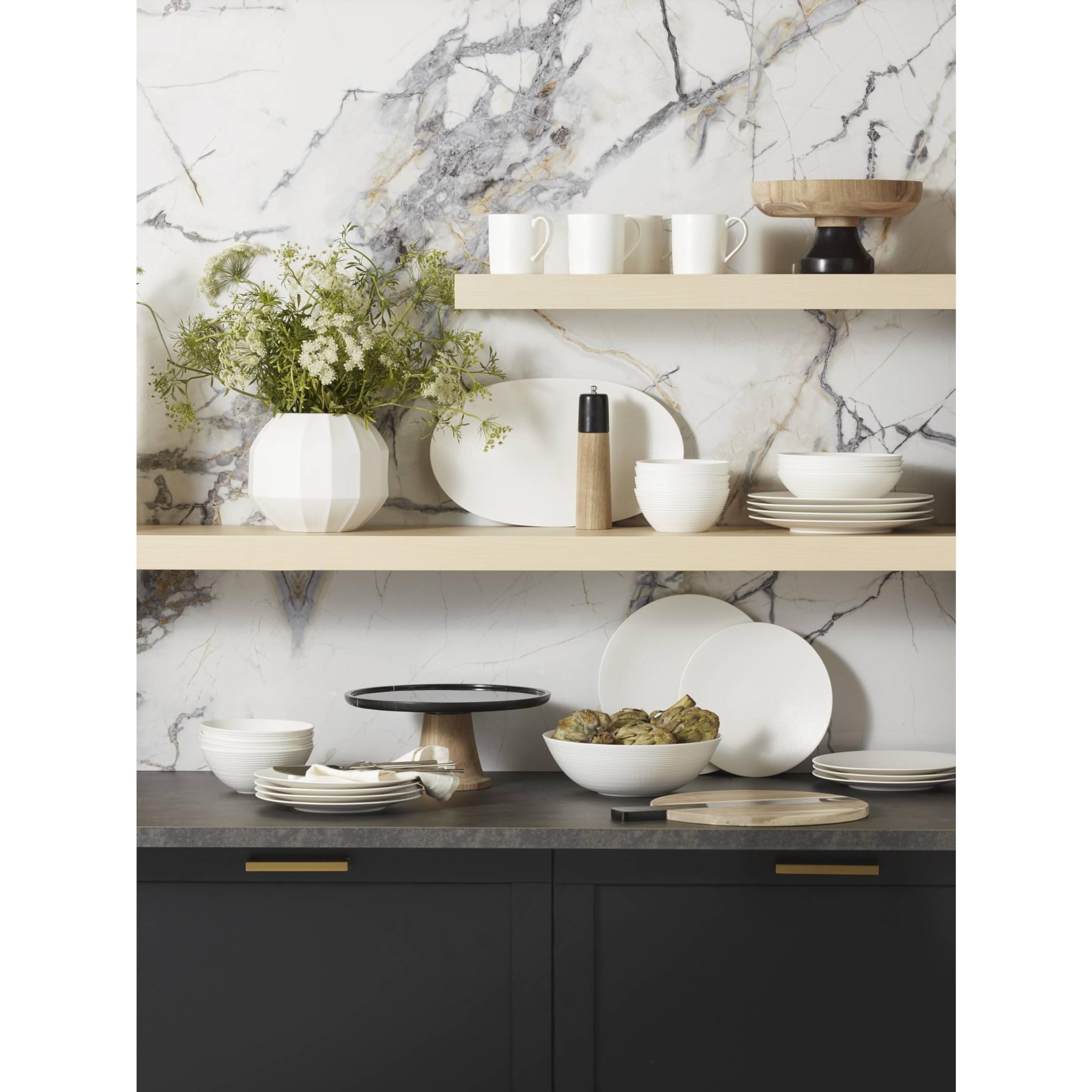 Lenox Lx Collective Cake Plate, 9.85 Lb, Black