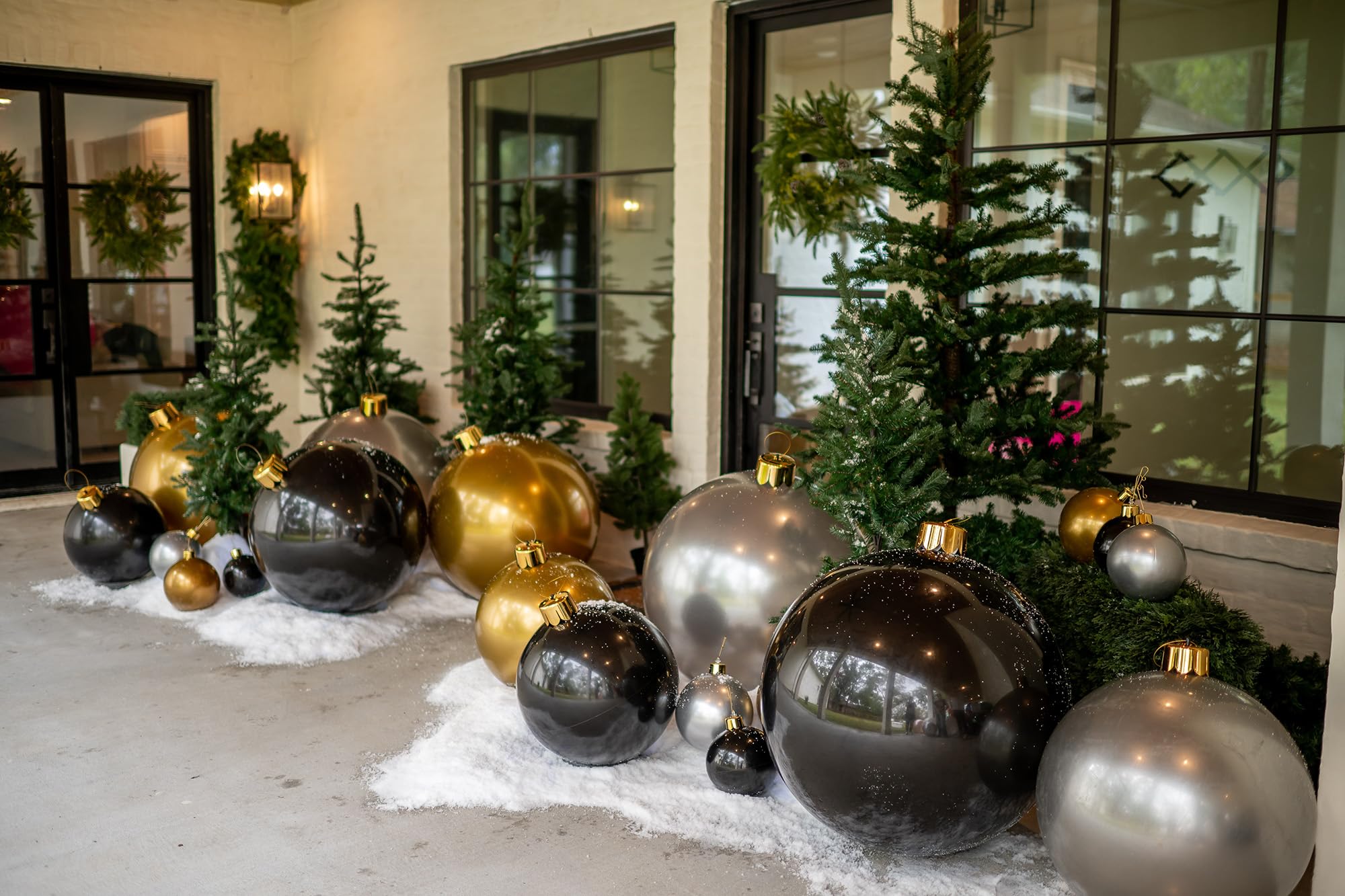 Holiball Inflatable Holiday Ornament - Ultimate Indoor/Outdoor Decoration - Reusable and Storage Friendly - for Weddings, Partie