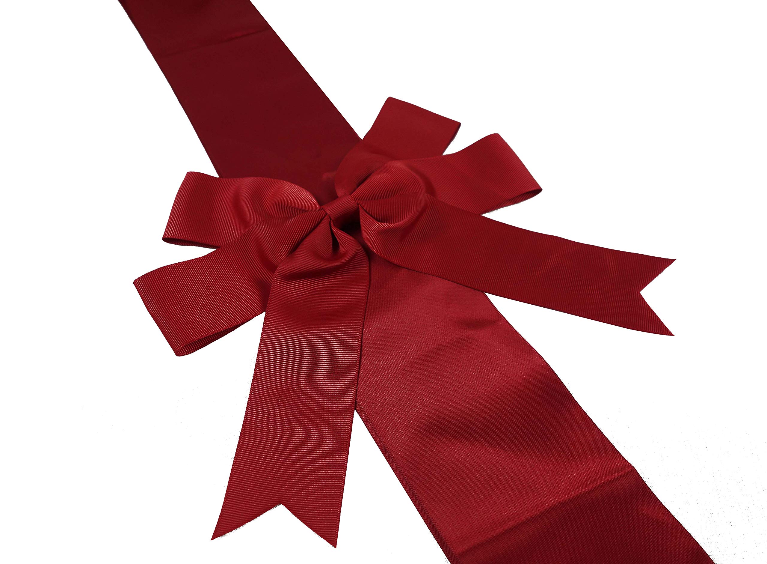 4 PCS Cabinet Door Festive Ribbons and Bows Decoration for Christmas Gift Holidays,Red