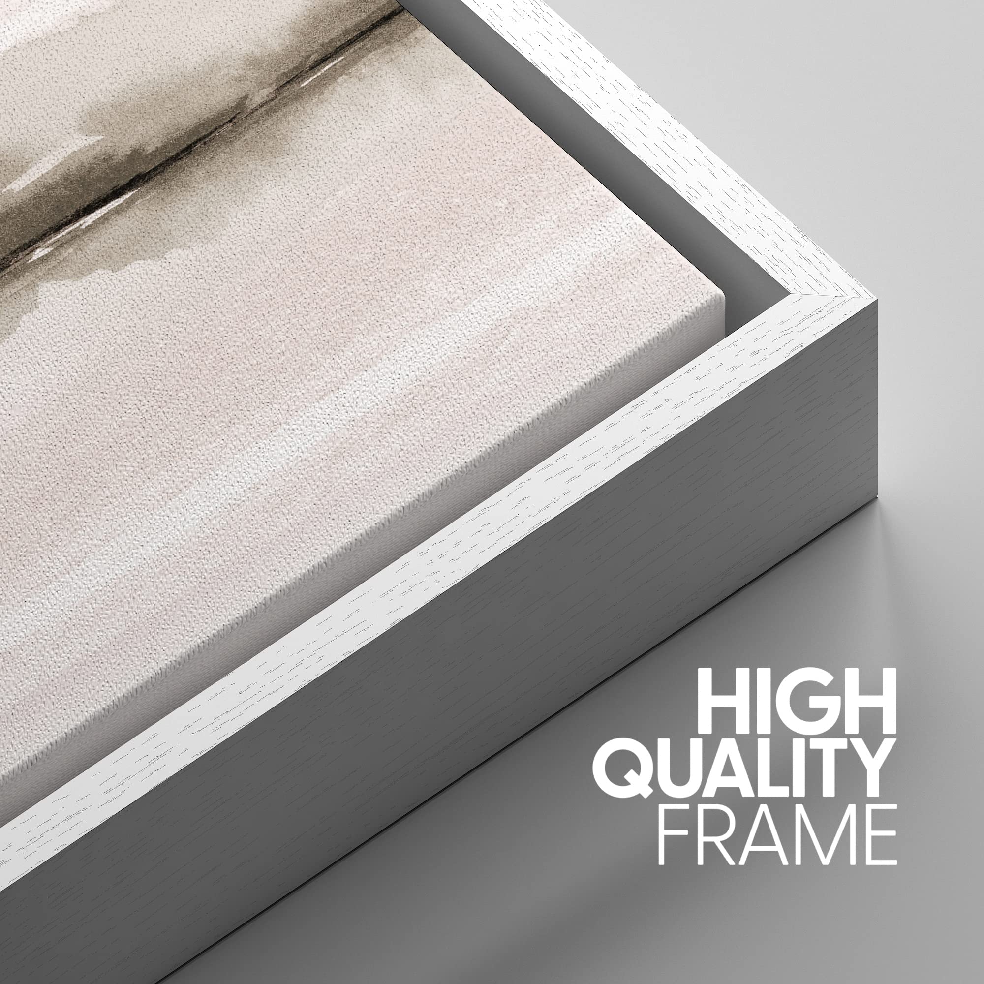 Signwin Framed Canvas Print Wall Art Set Pastel Sunset Mountain Forest Lake Nature Wilderness Illustrations Modern Art Rustic Sc