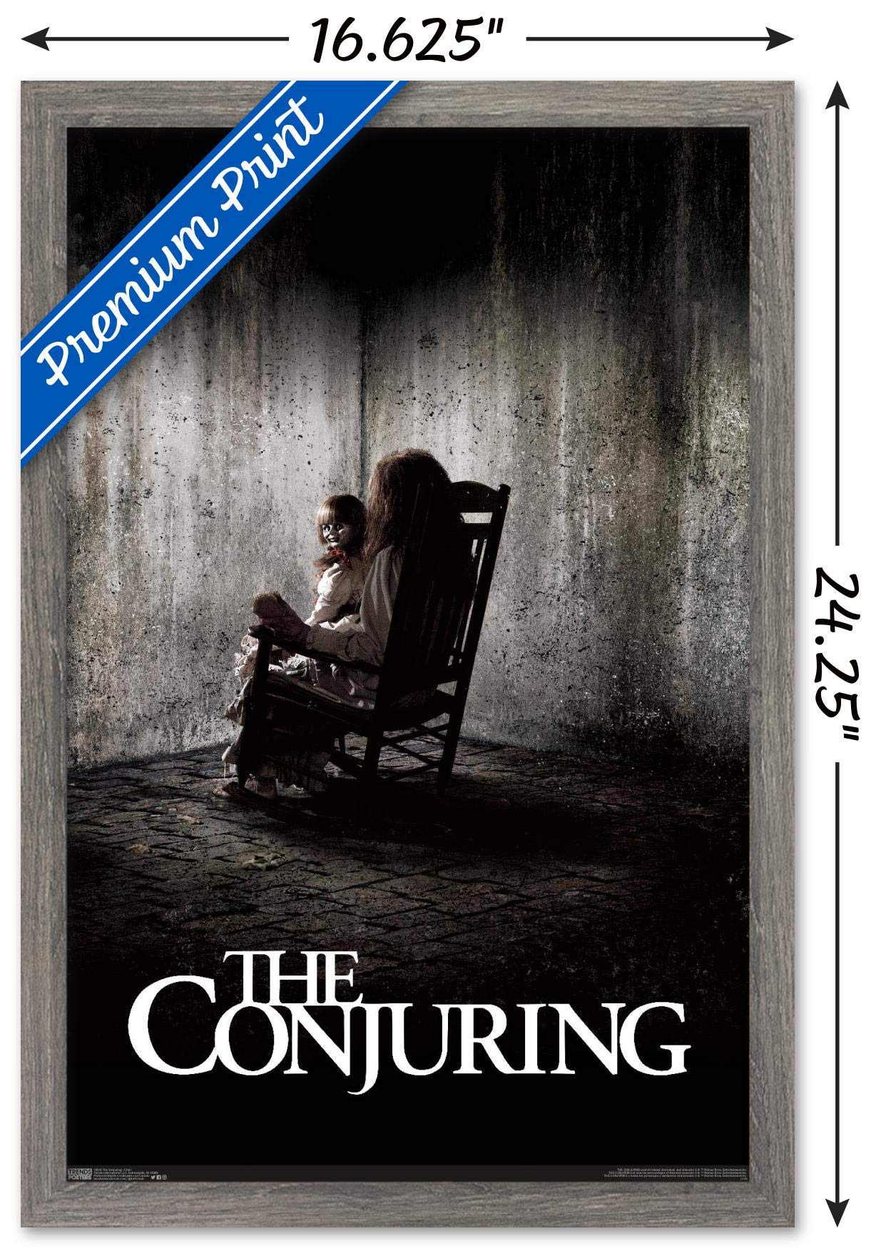 Trends International The Conjuring - Chair Wall Poster, 14.725'' X 22.375'', Barnwood Framed Version