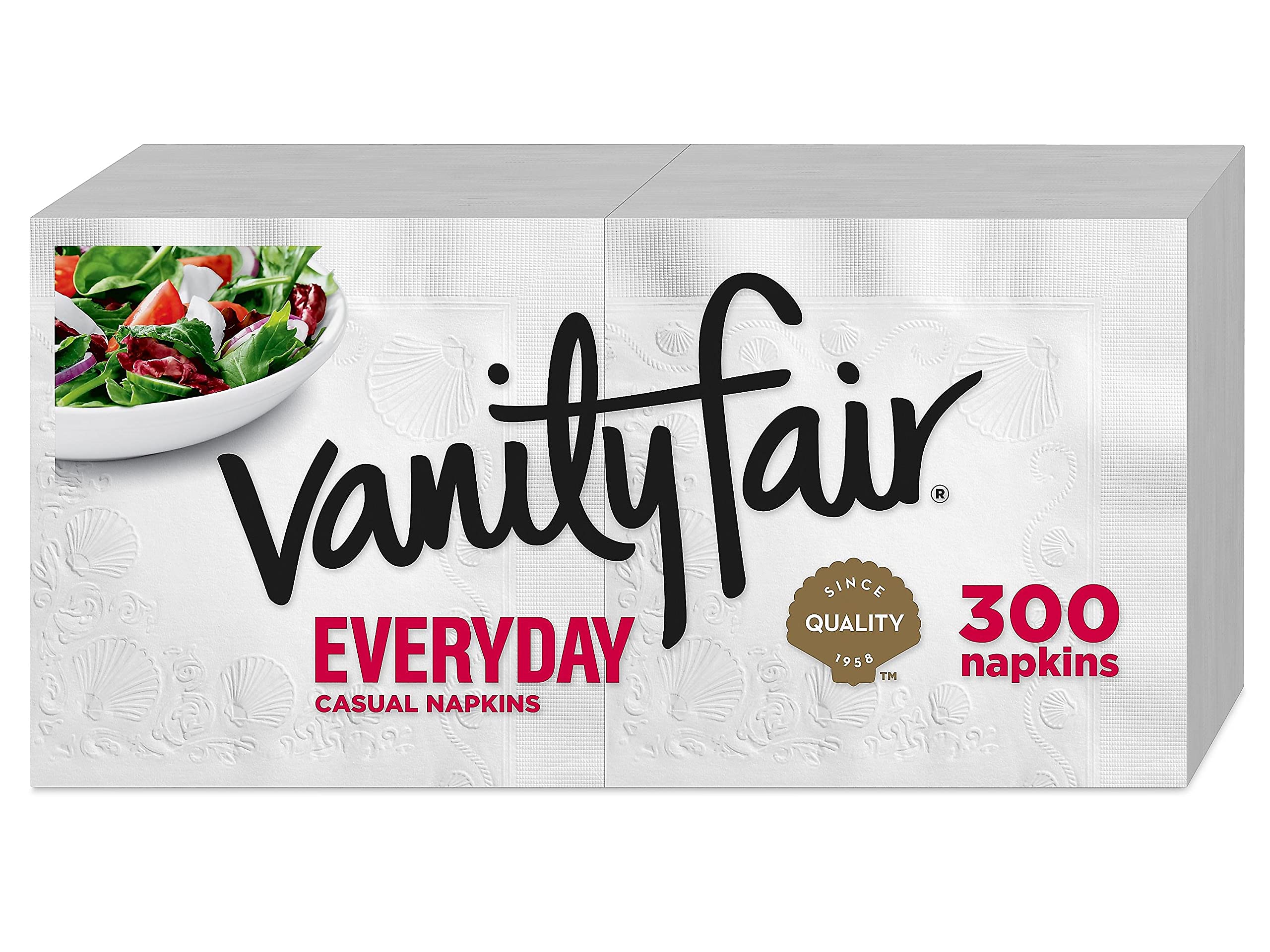 Vanity Fair Everyday Napkin, 300 Count, 2 Packs