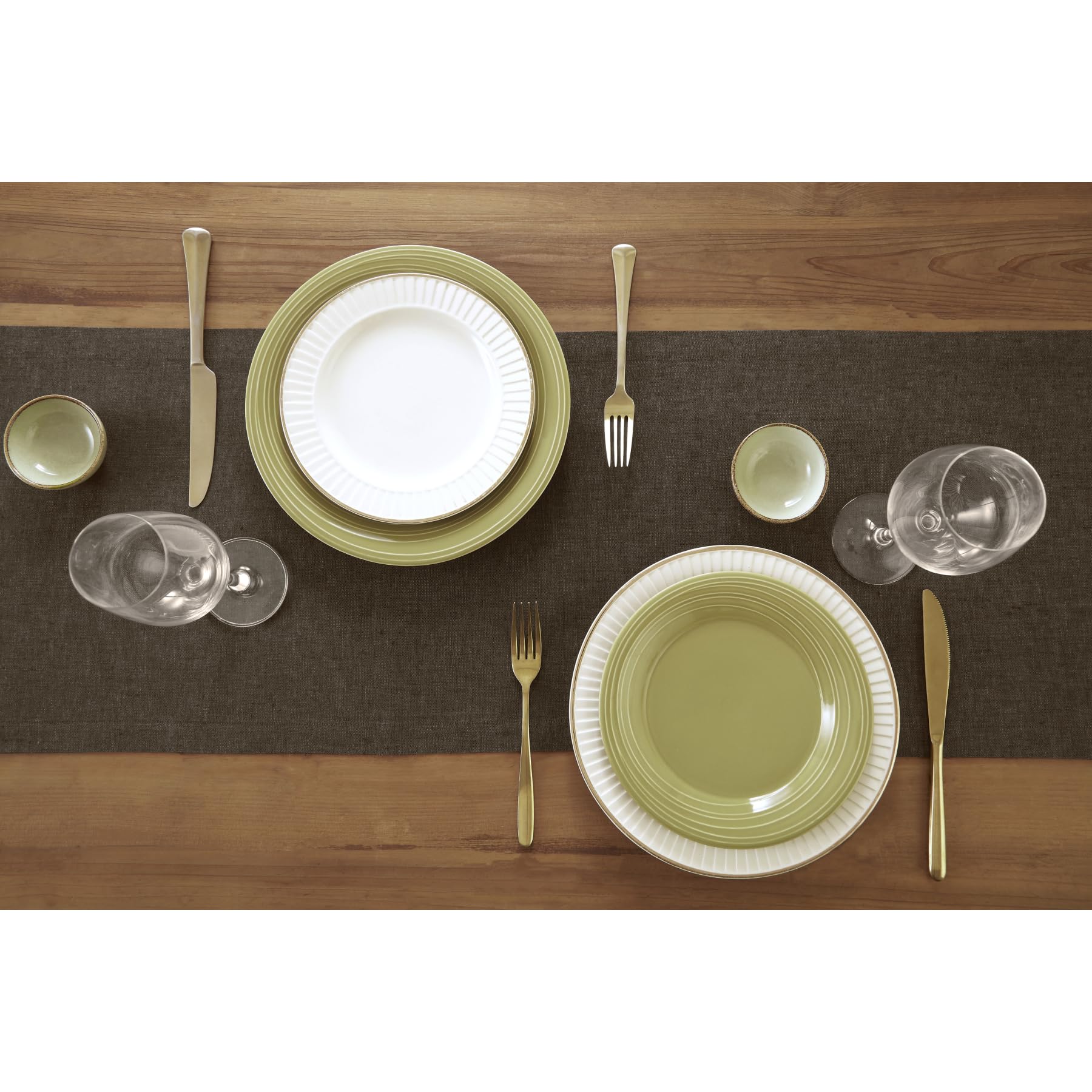 Solino Home Linen Table Runner 48 Inch - 100% Pure Linen Chambray Brown Short Table Runner 14 X 48 Inch Ideal For Dresser And Co