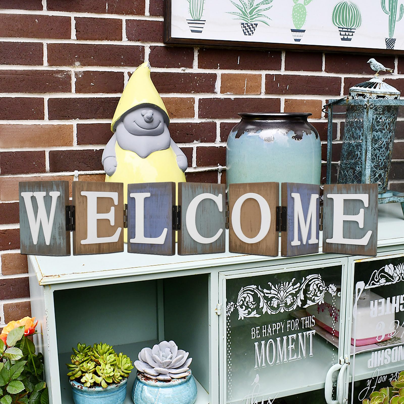 Wooden Home Sign Table Top Decor Decorative Letters Signs Freestanding Family Word Block Rustic Tabletop Centerpiece for Shelf F