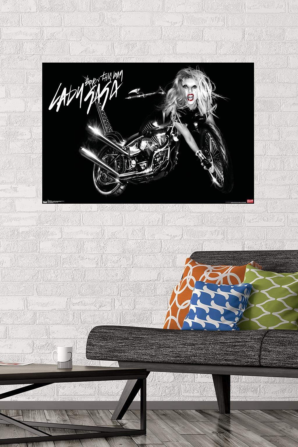 Trends International Lady Gaga - Cover Wall Poster, 22.375'' X 34'', Premium Poster & Mount Bundle