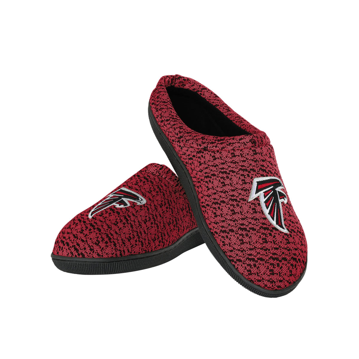 Nfl Atlanta Falcons Mens Poly Knit Cup Sole Slipper, Team Color, Large (11-12)