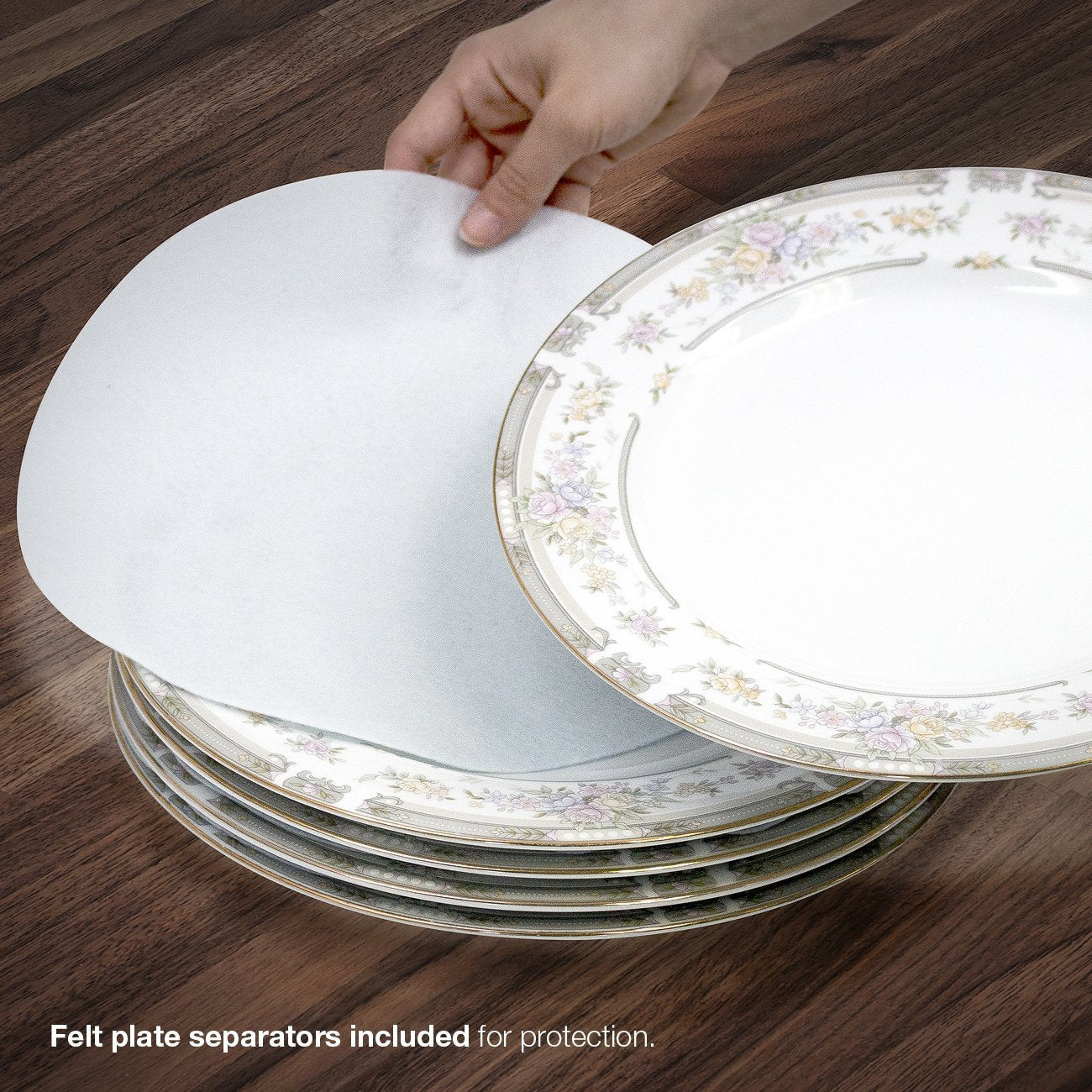 Sorbus China Storage Containers - 5 Pc Quilted Set For Moving & Transporting Dinnerware, Dishes, Round Plates, Glassware, Cups &