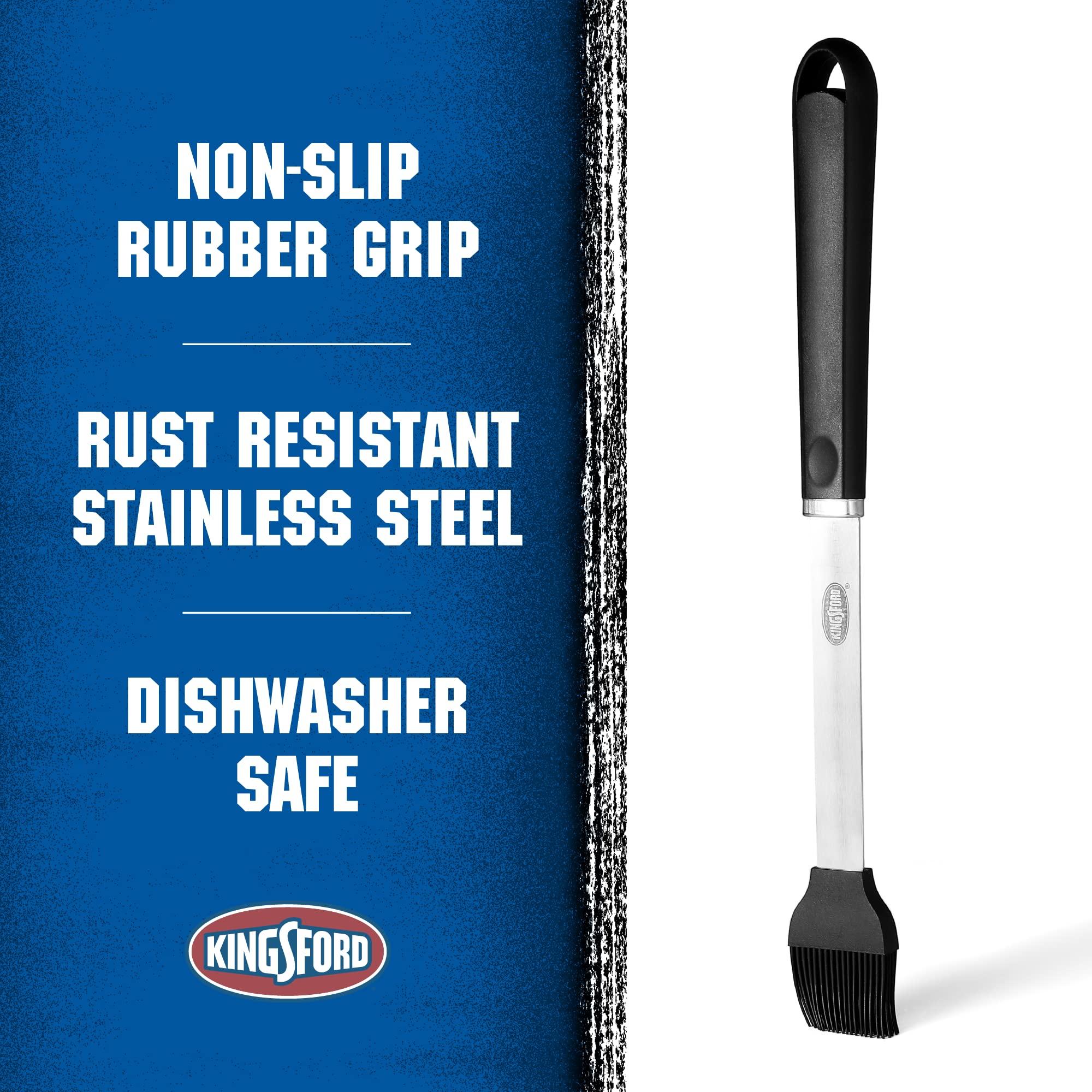 Kingsford Grill Tools Stainless Steel Basting Brush Classic | Classic Grill Basting Brush | Stainless Steel Grilling Tools Basti