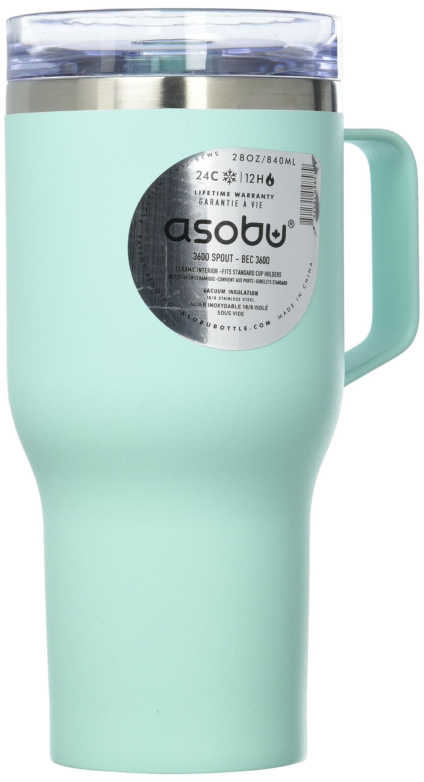 Asobu 360 Travel Mug, Mint, 0.9 L