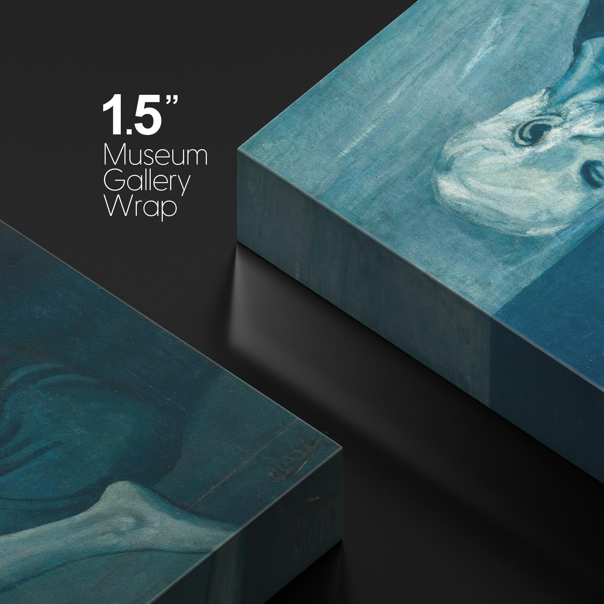 Wall26 Canvas Print Wall Art The Old Guitarist By Pablo Picasso Cultural People Oil Painting Fine Art Traditional Dramatic Multi