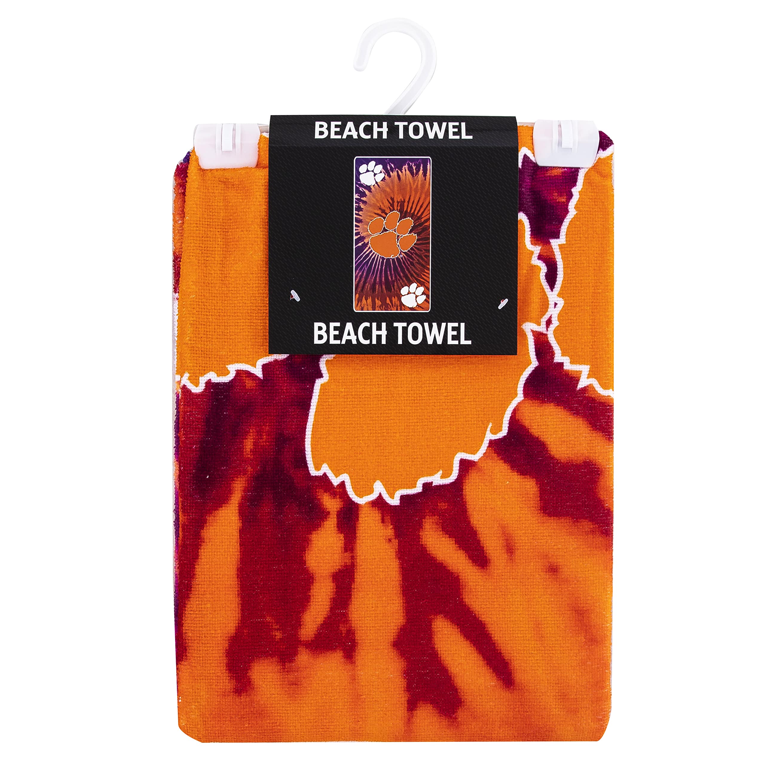 clemson Psychedelic Beach Towel(D0102H94VS7)