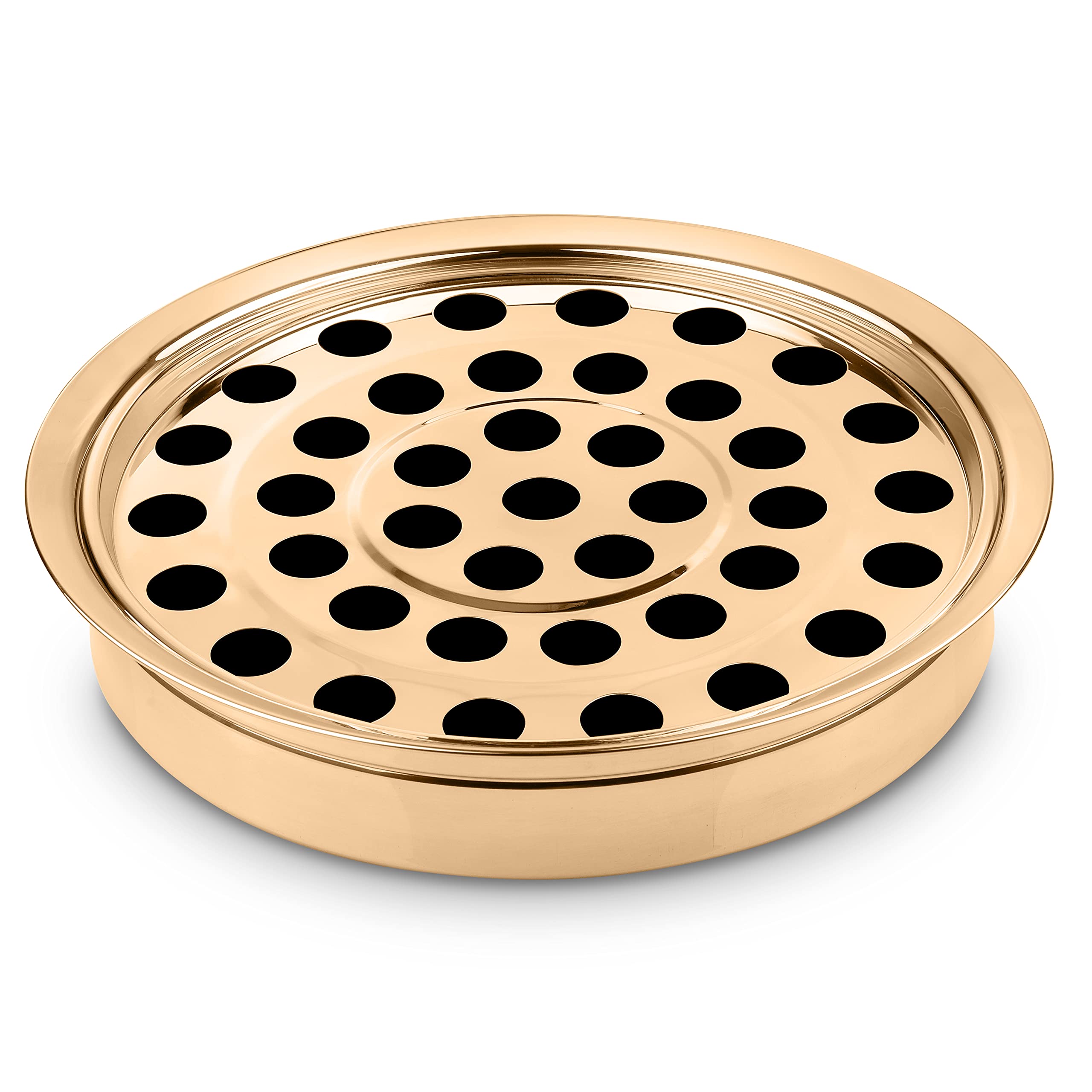 Steadfast Selections - (Cup Tray) Premium Gold Communion Trays For Churches | Communion Set | Communion Plates For Church | Comm