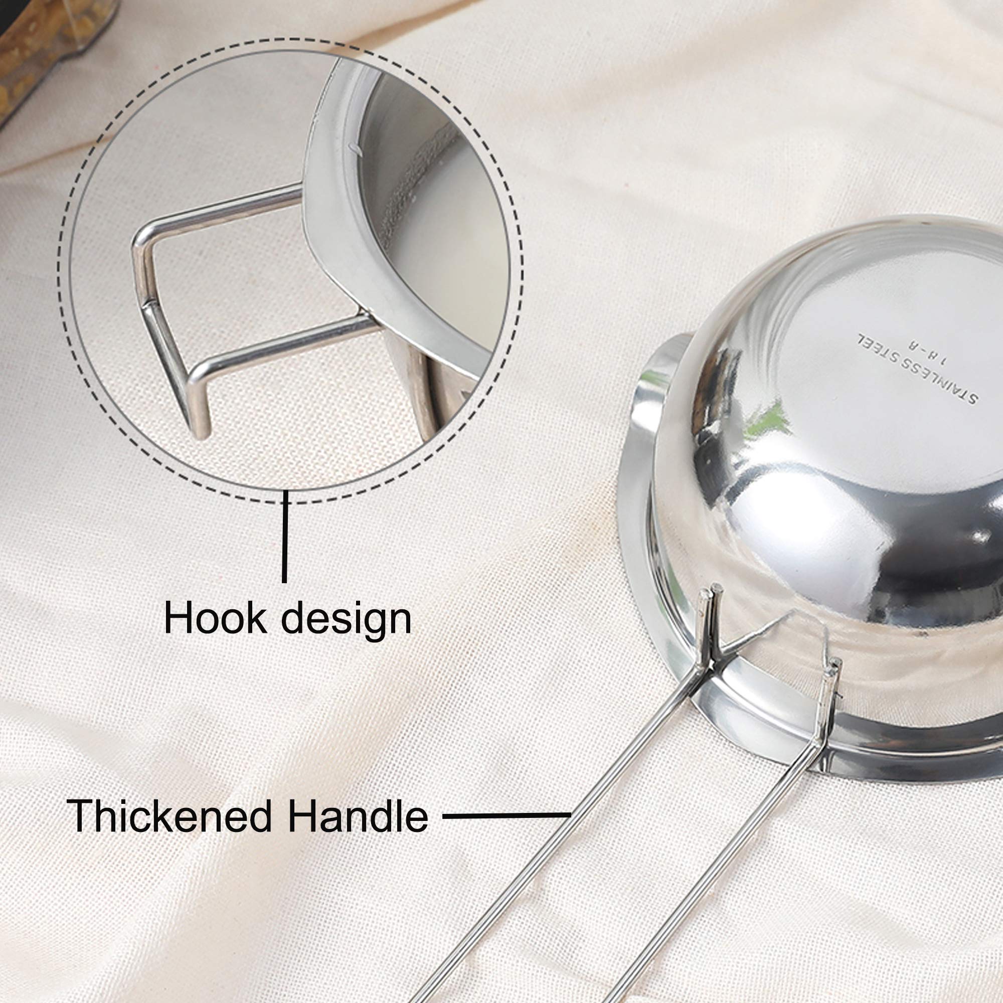 Chocolate Melting Pot - 600Ml Double Boiler With Heat Resistant Handle, Stainless Steel Double Boiler Pot Set, Double Boilers Fo