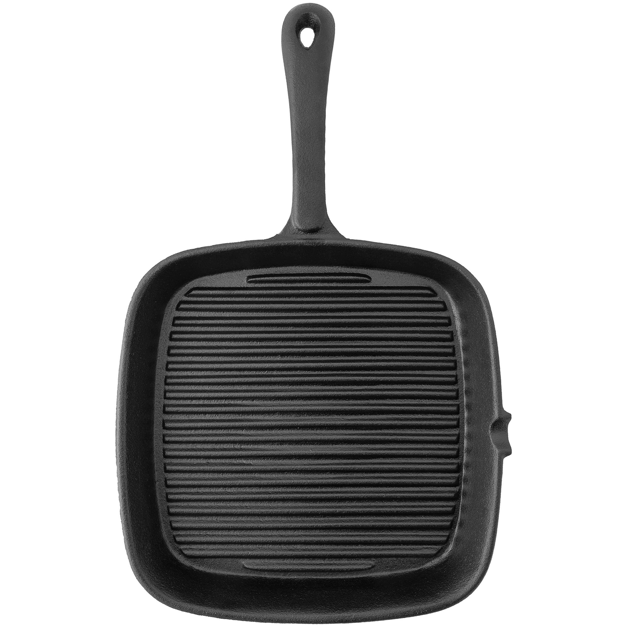 Old Mountain 9.5 Inch Square Grill Pan, Black