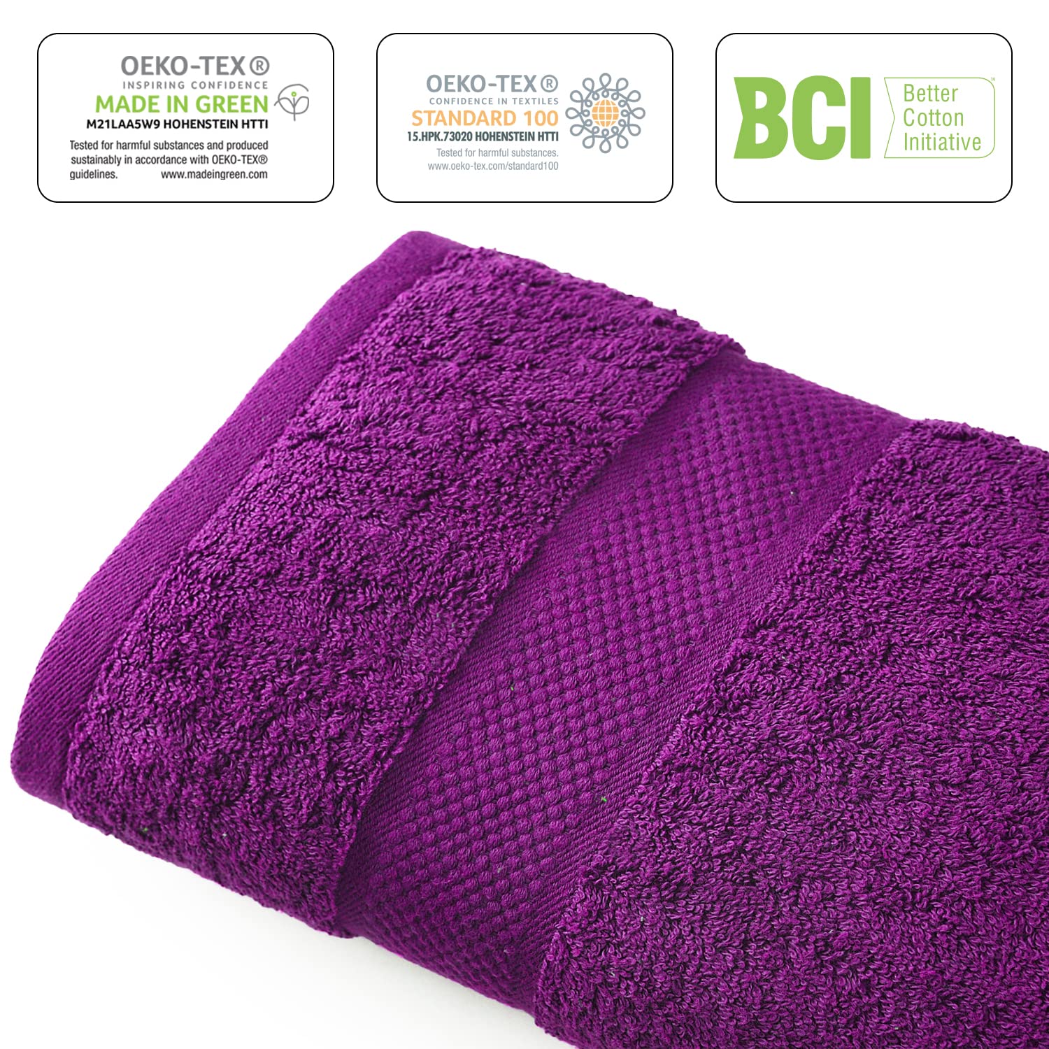 Infinitee Xclusives Premium Bath Towels Set Of 4-27X54 Inches, 100% Ring-Spun Cotton, Soft, Absorbent, Quick Dry, Durable, Ideal