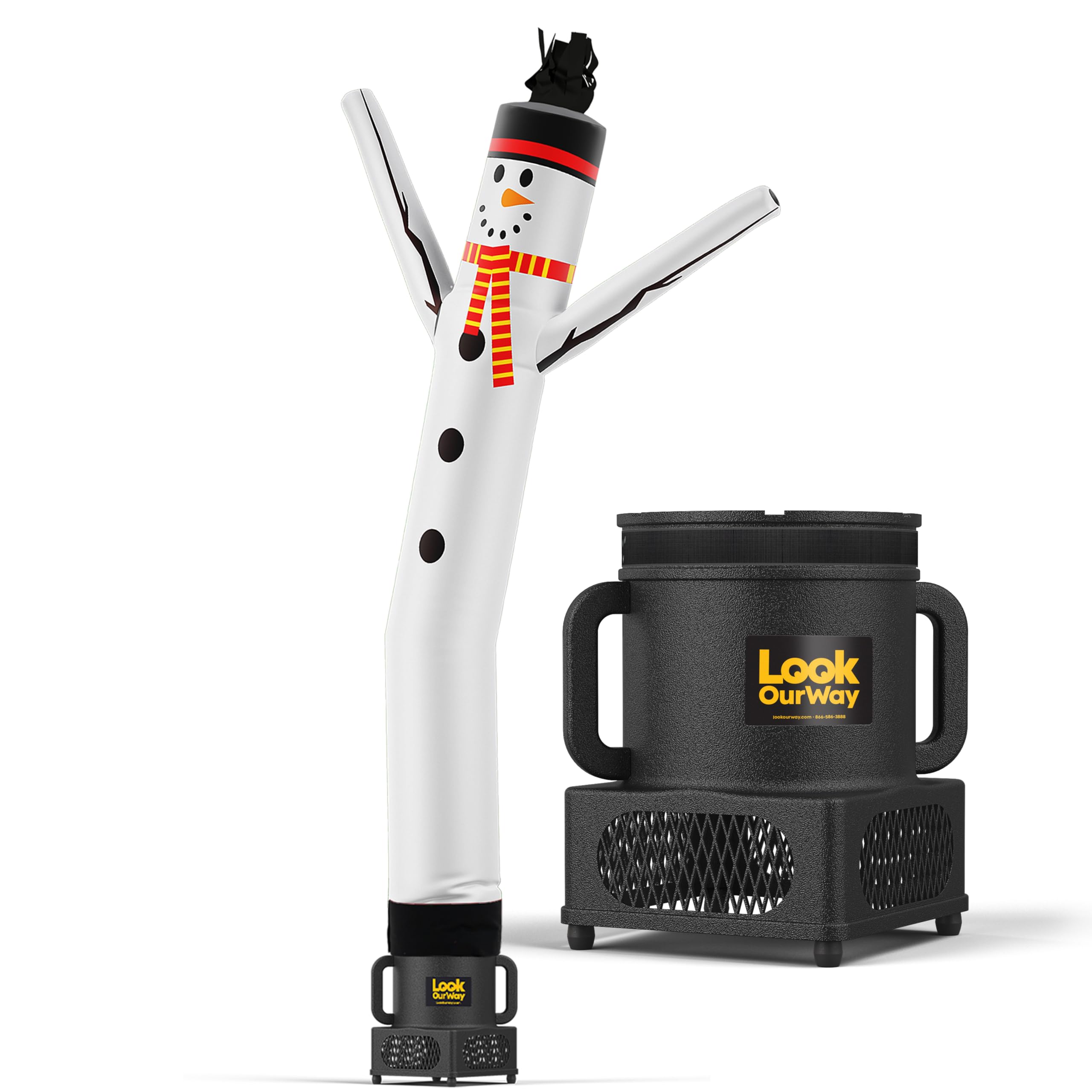 LookOurWay Air Dancers Inflatable Tube Man Attachment | 7ft Tall Set | Wacky Waving Christmas Inflatables Tube Guy | Blower Incl
