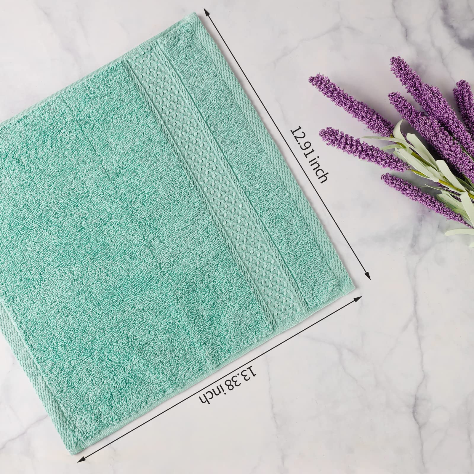 Chiicol Washcloths For Body And Face - Absorbent Bath Towels Bulk Set, 100% Cotton Hotel Towels For Bathroom . Durable,Soft Wash
