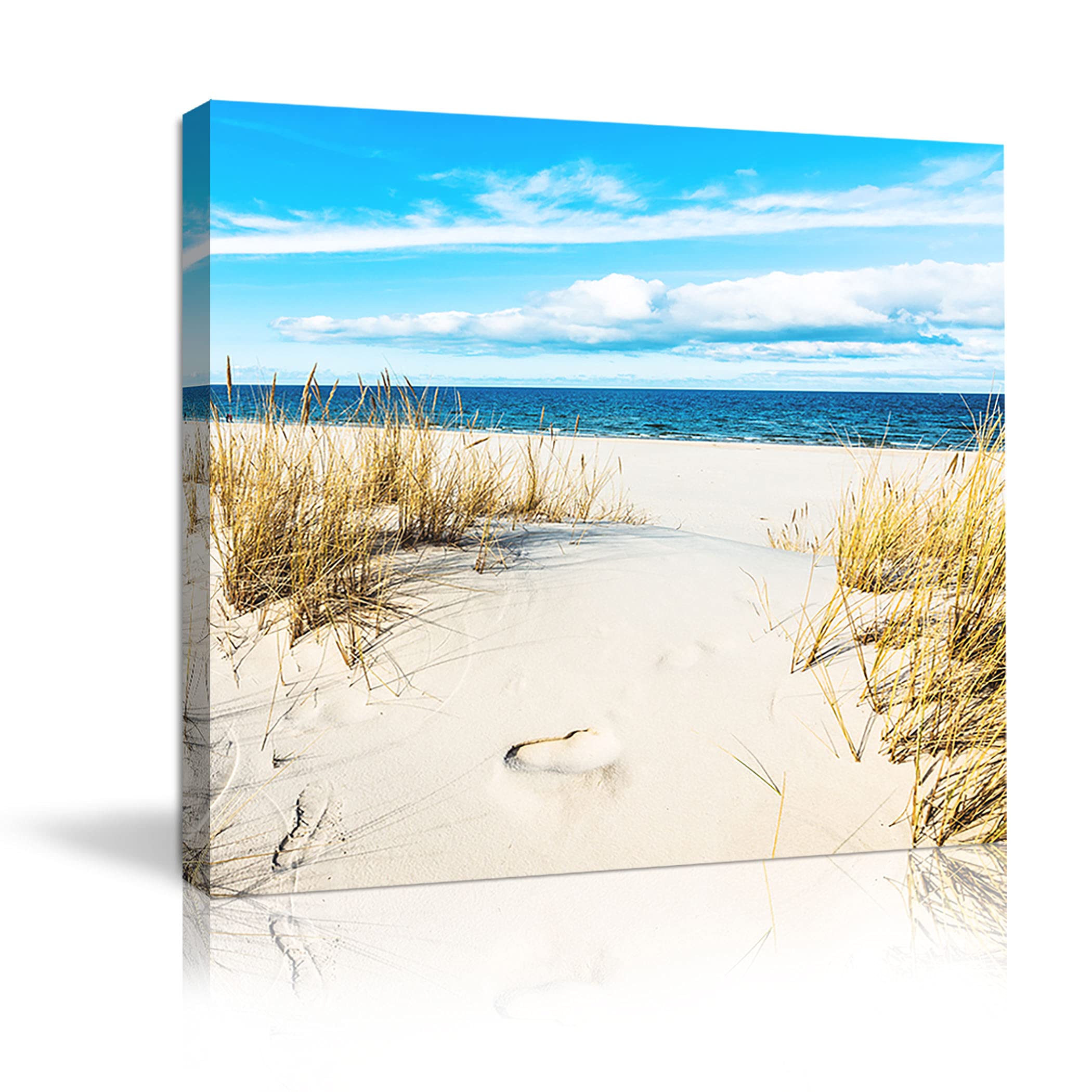 Beach Pictures Wall Art For Bathrooms Canvas Framed Seacoast Theme Wall Decor For Bedroom Modern Bathroom Coastal Pictures Wall
