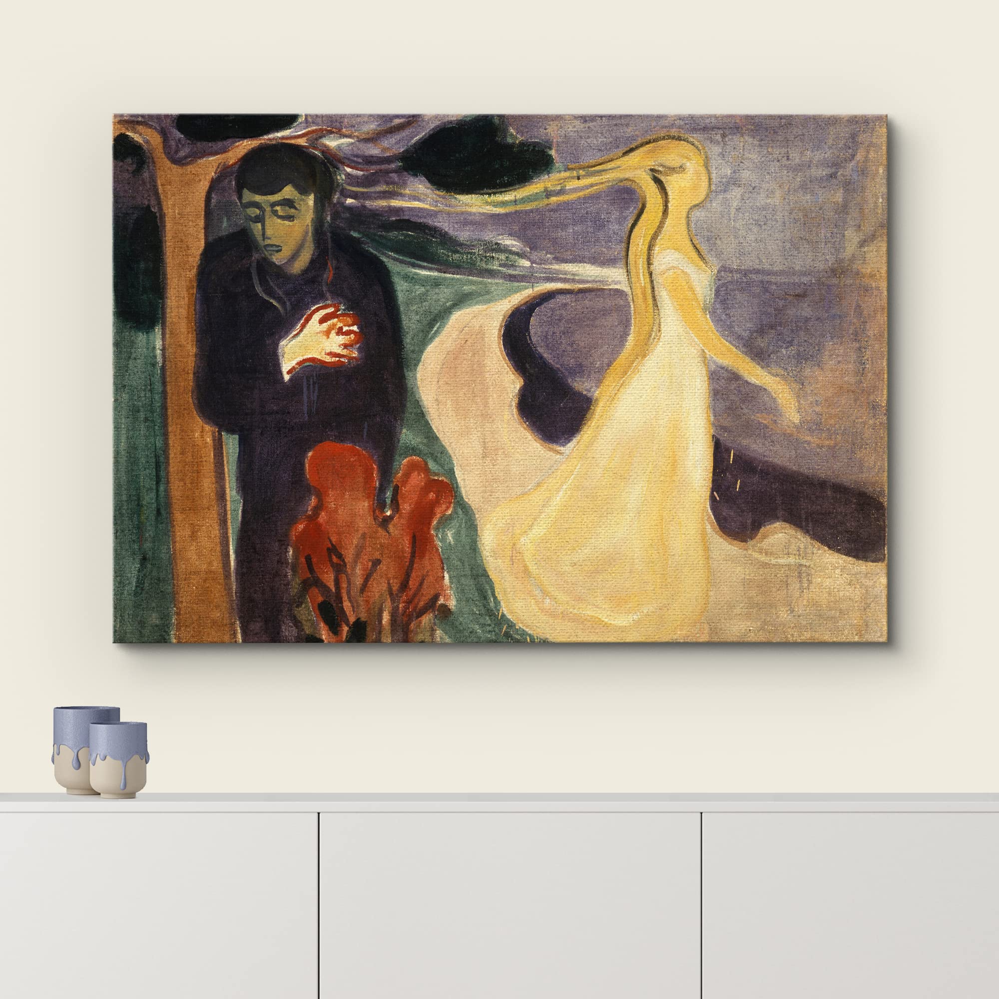 Wall26 Canvas Print Wall Art Separation, 1896 By Edvard Munch People Historic Illustrations Fine Art Traditional Scenic Colorful