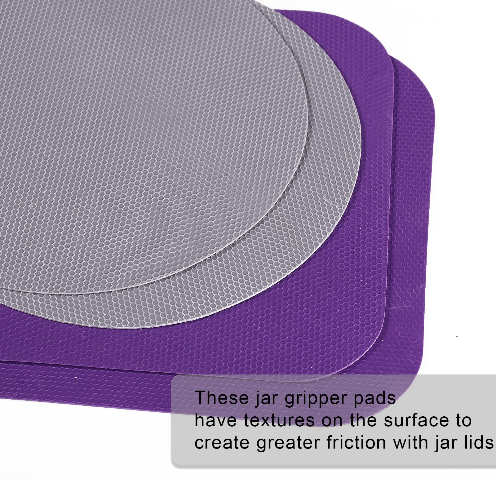 4Pcs Jar Opener Gripper Pads, Rubber Jar Grippers Multi-Function Jar Opener For Seniors With Weak Hands Kitchen Coasters (Grey,