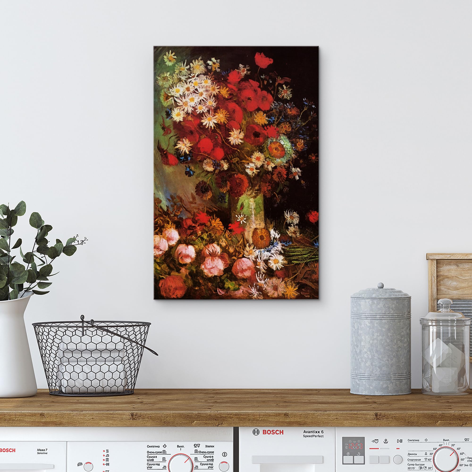 Wall26 Canvas Print Wall Art Poppy Flowers By Master Artist Vincent Van Gogh Nature Wilderness Illustrations Fine Art Relax/Calm