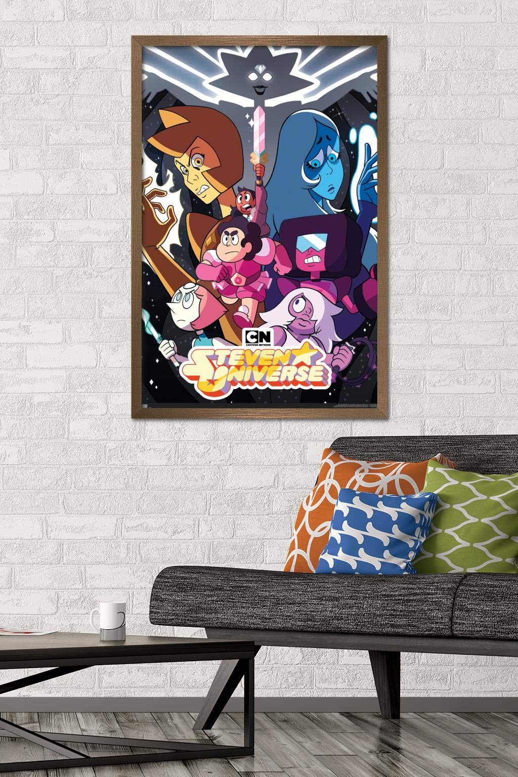 Trends International Steven Universe - One Sheet Wall Poster, 22.37'' X 34.00'', Bronze Framed Version