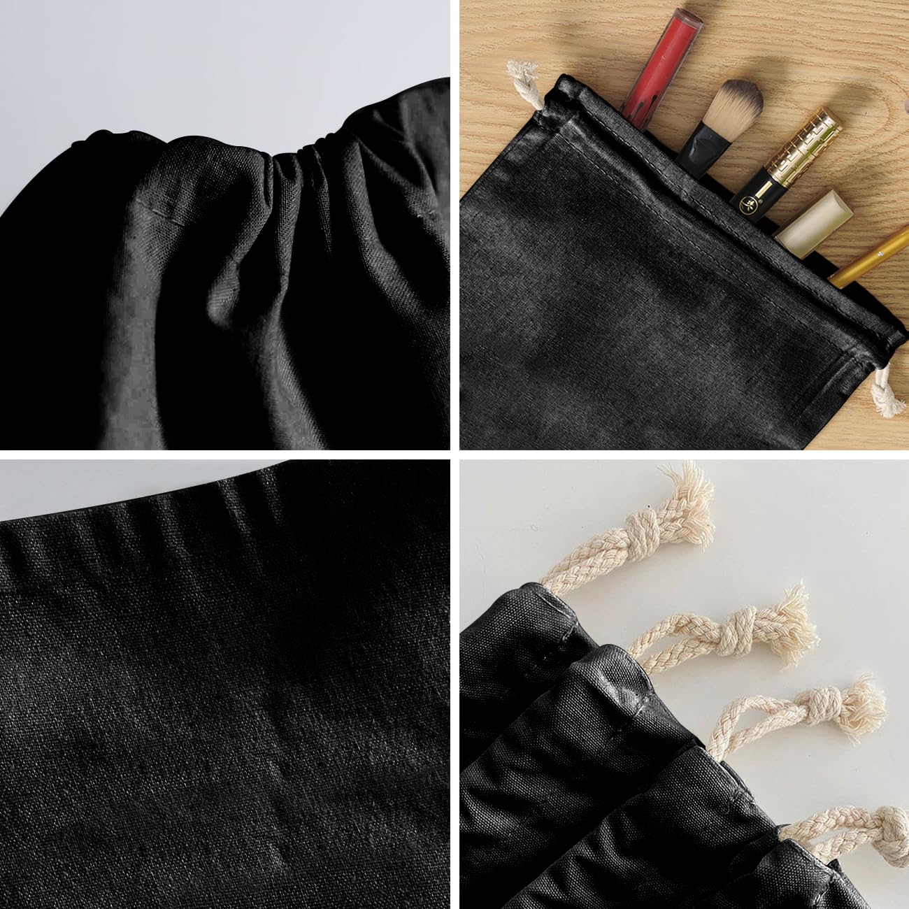 Xikainuo Set Of 10 Funny Cotton Muslin Drawstring Kit Black Bags - But Did You Die, Bachelorette Hangover Survival Kit Engagemen