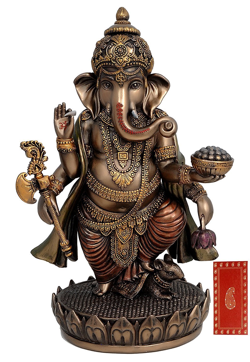 Idol Collections 8 Inches Lord Ganesh In Bonded Bronze
