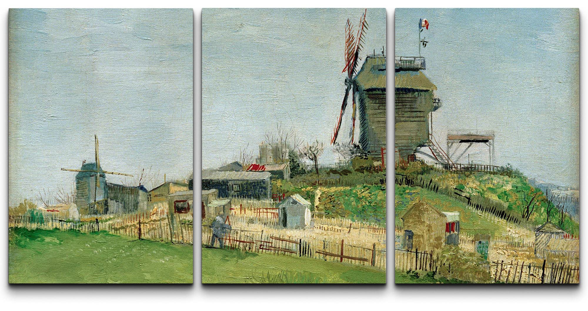 Wall26 Canvas Print Wall Art Set Le Moulin De La Galette Vincent Van Gogh Classical Illustrations Fine Art Decorative Historic V
