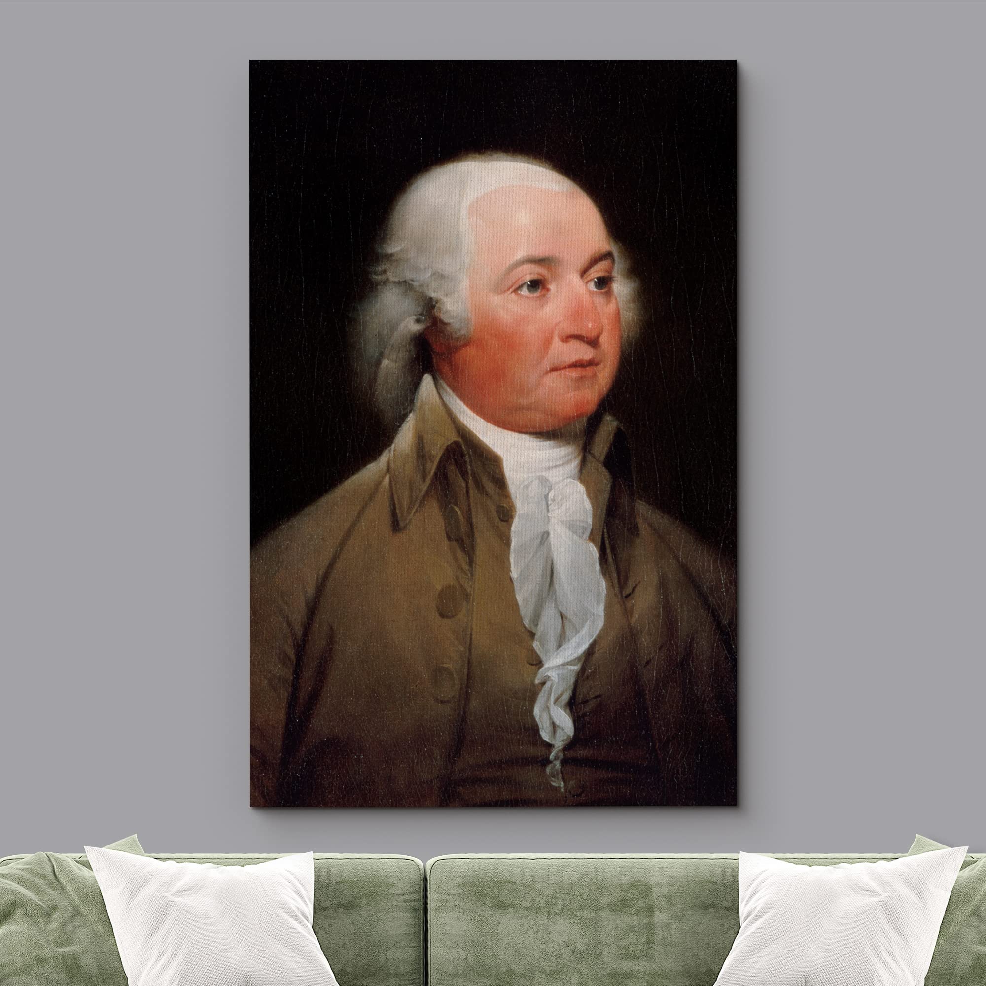 Wall26 Canvas Print Wall Art Portrait Of John Adams People Pop Culture Historical Realism Famous Closeup Colorful Multicolor Cla