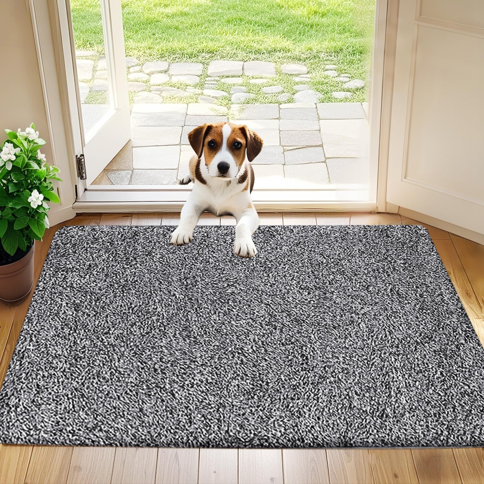Beau Jardin Indoor Super Absorbs Mud Doormat 36X24 Latex Backing Non Slip Door Mat For Front Door Inside Floor Dirt Trapper Mats