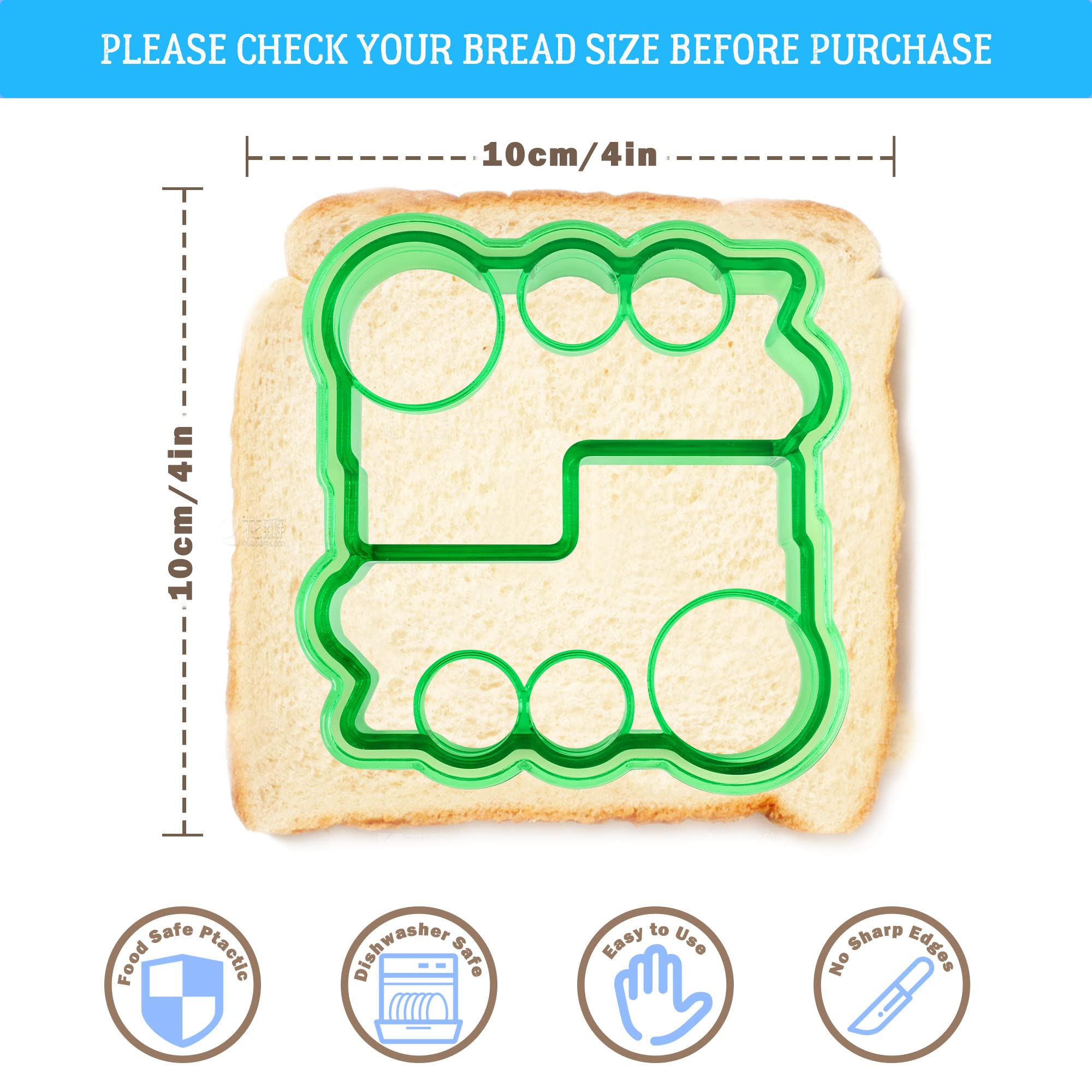 Fungyand Sandwich Cutter Set, All In One Bento Box Complete Supplies And Accessories Kit Includes Sandwich Bread Cutters, Fruit