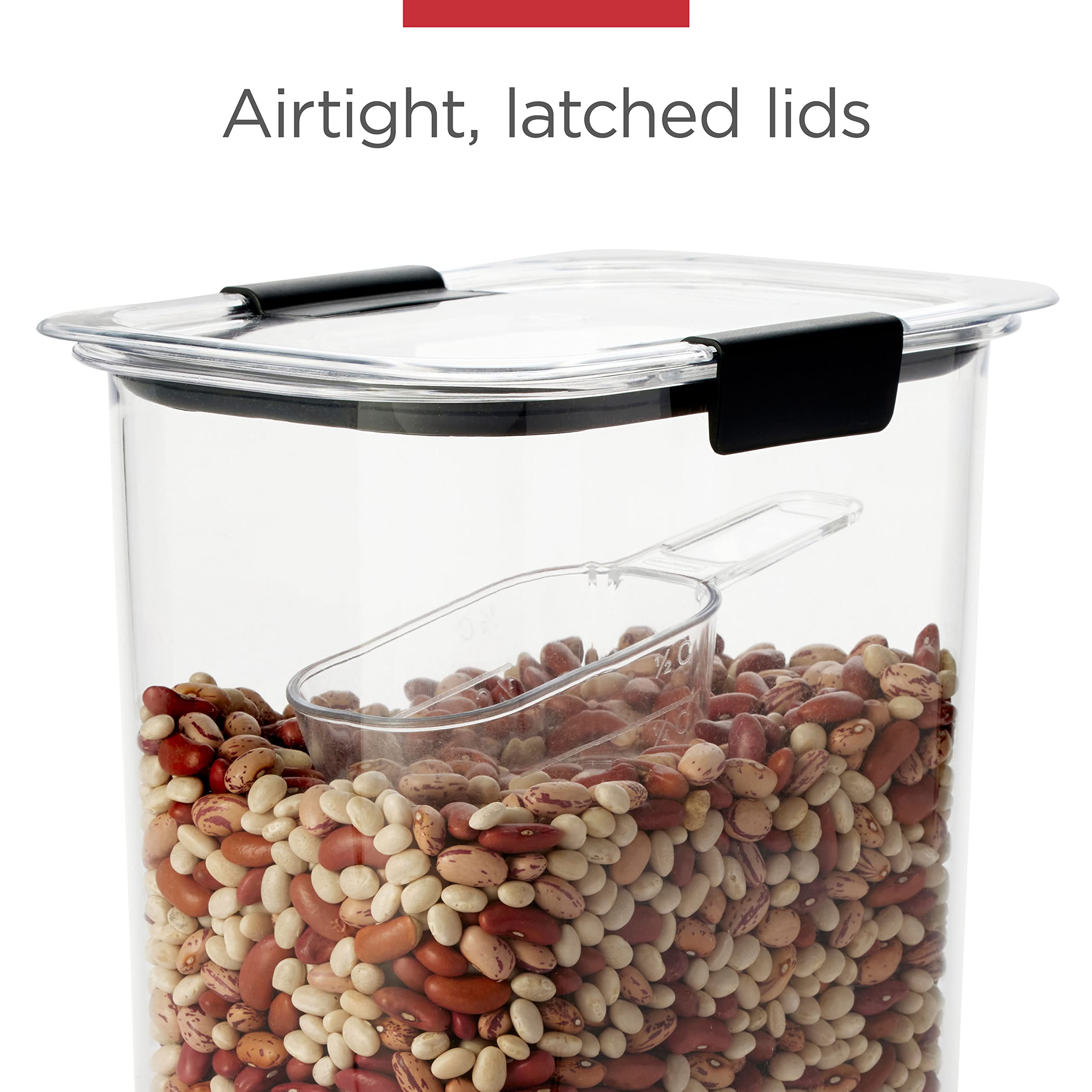 Rubbermaid Brilliance BPA-Free Food Storage Containers with Lids Airtight Kitchen and Pantry Organization Set Includes 3 Contain