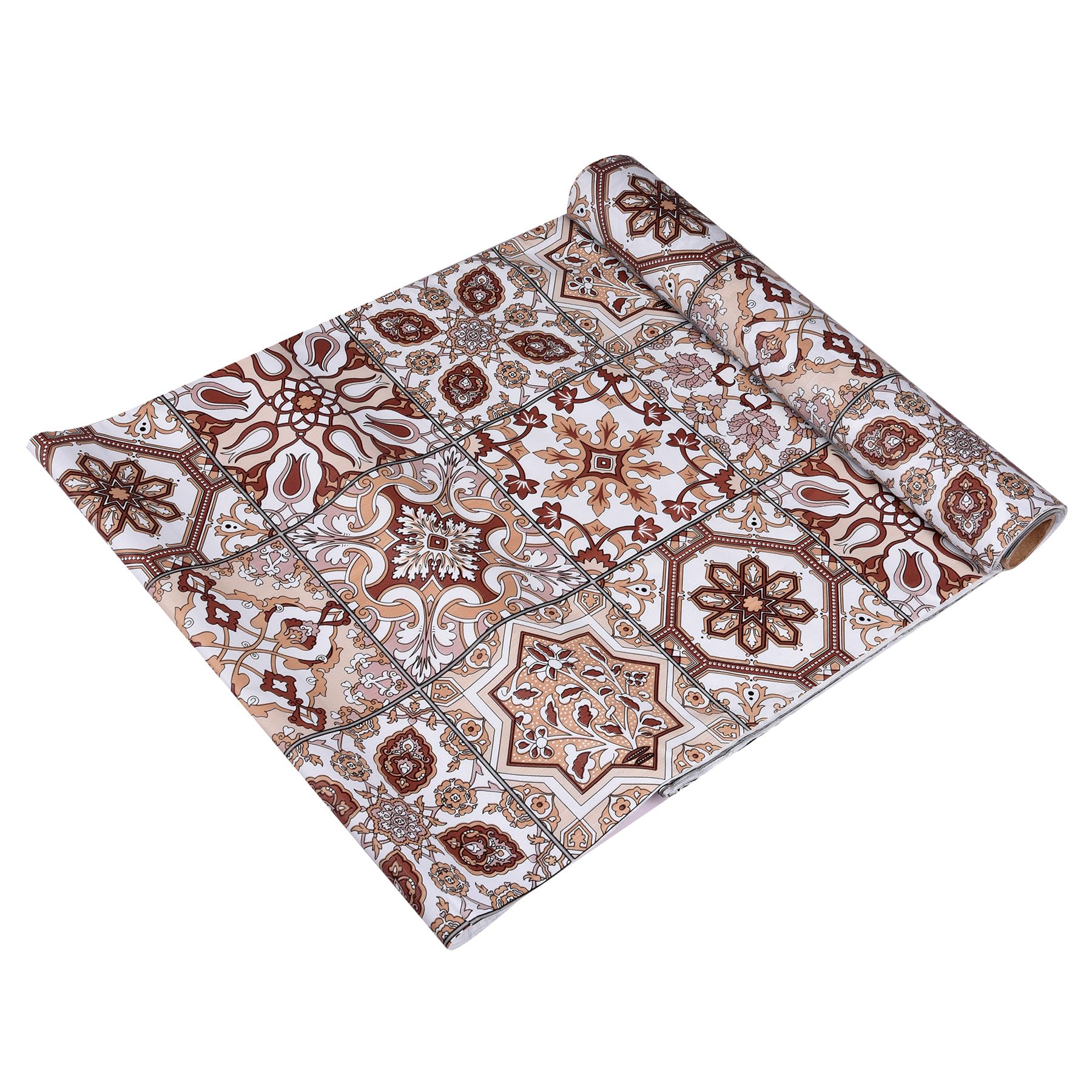 Kuber Industries Floral Shelf Liner | Pvc Kitchen Cabinet Shelf Mat | Star Design Wardrobe Mat | Fridge Mat | Table Placemat | D
