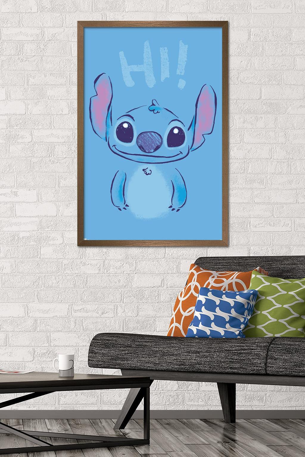 Trends International Disney Lilo And Stitch - Hi Wall Poster, 22.375'' X 34'', Bronze Framed Version