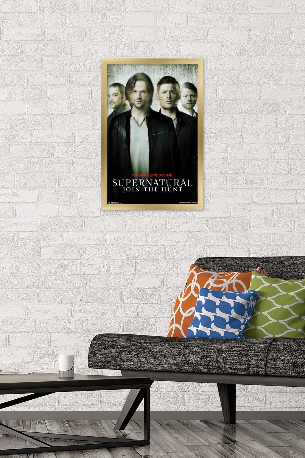 Trends International Supernatural - Key Art 11 Wall Poster, 22.4L X 14.7W, Gold Framed Version