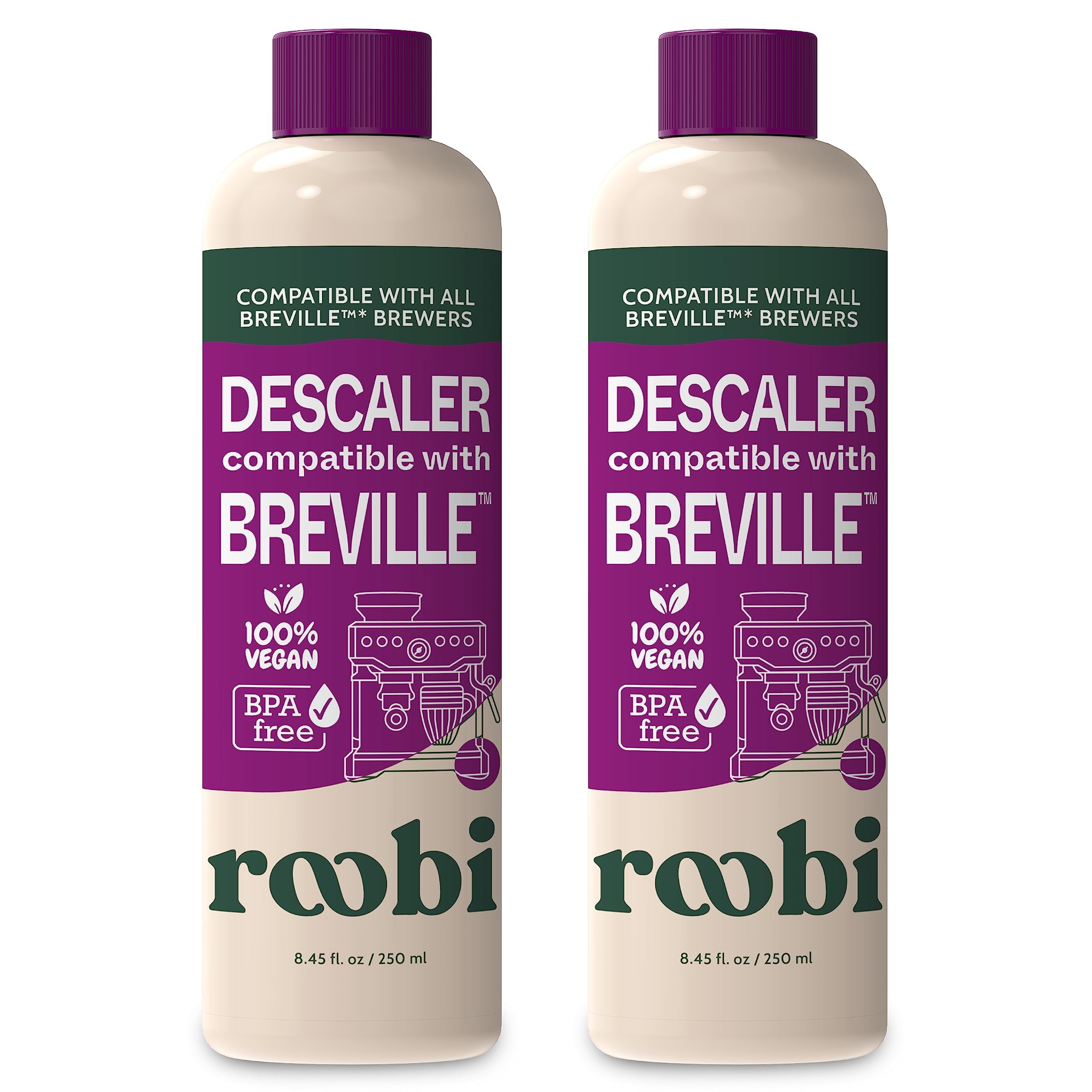 Breville Compatible Descaling Solution. Specially Formulated To Clean & Descale Your Breville Espresso Machine. 2 Uses Per Bottl