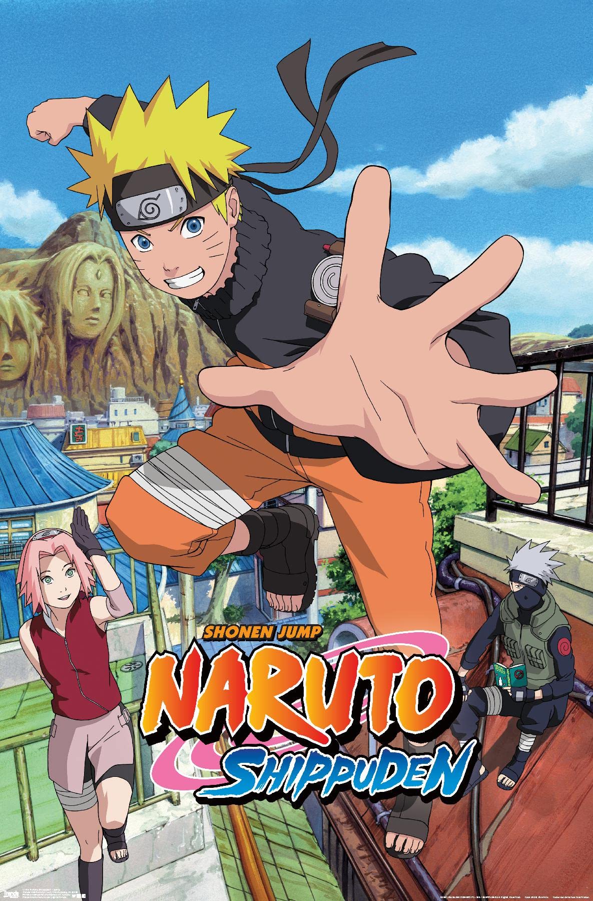 Trends International Naruto Shippuden - Jump Wall Poster, 22.375'' X 34'', Unframed Version